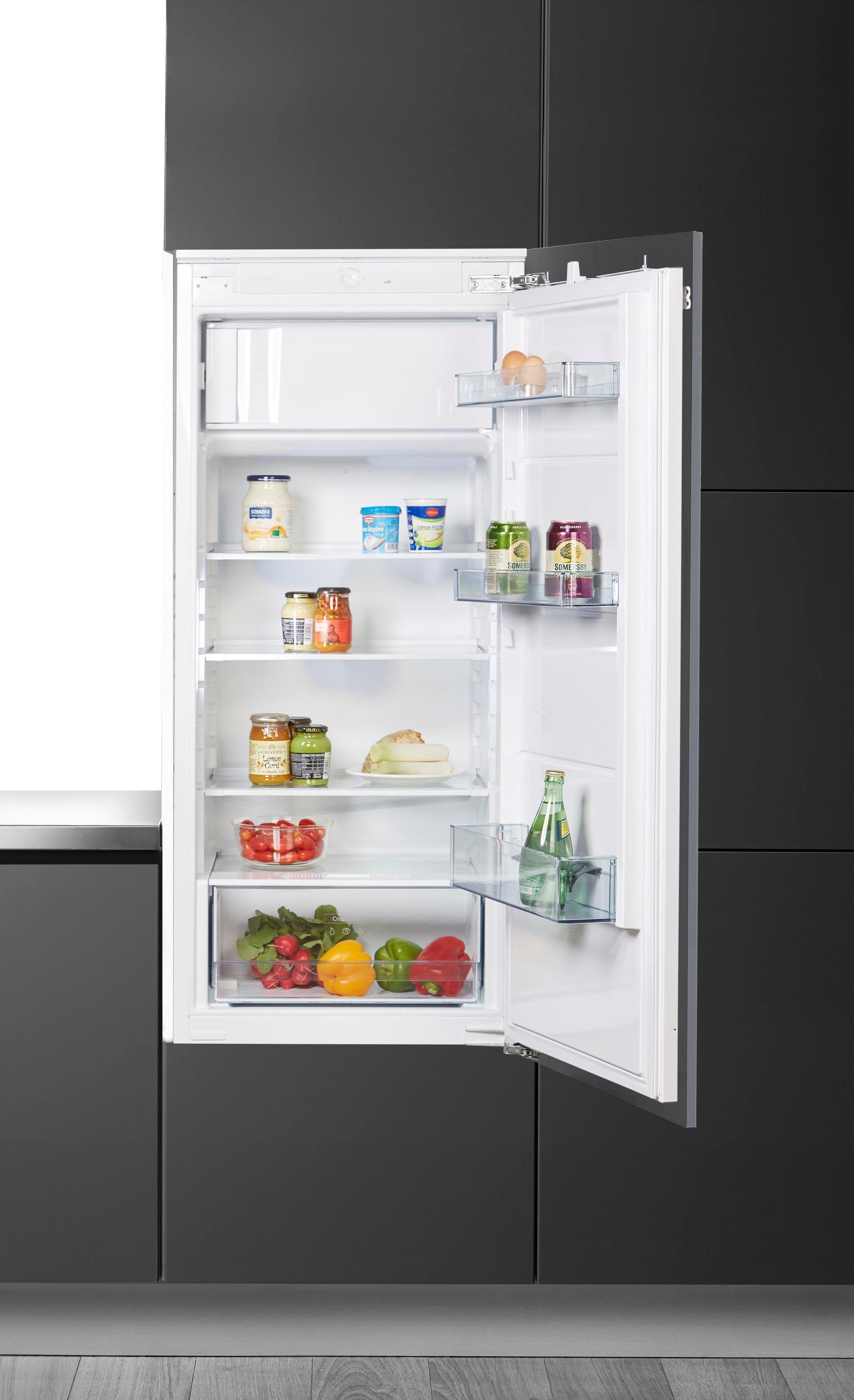 GORENJE Einbaukühlschrank RBI2122E1, 122,5 cm hoch, 54 cm breit, integrierbar