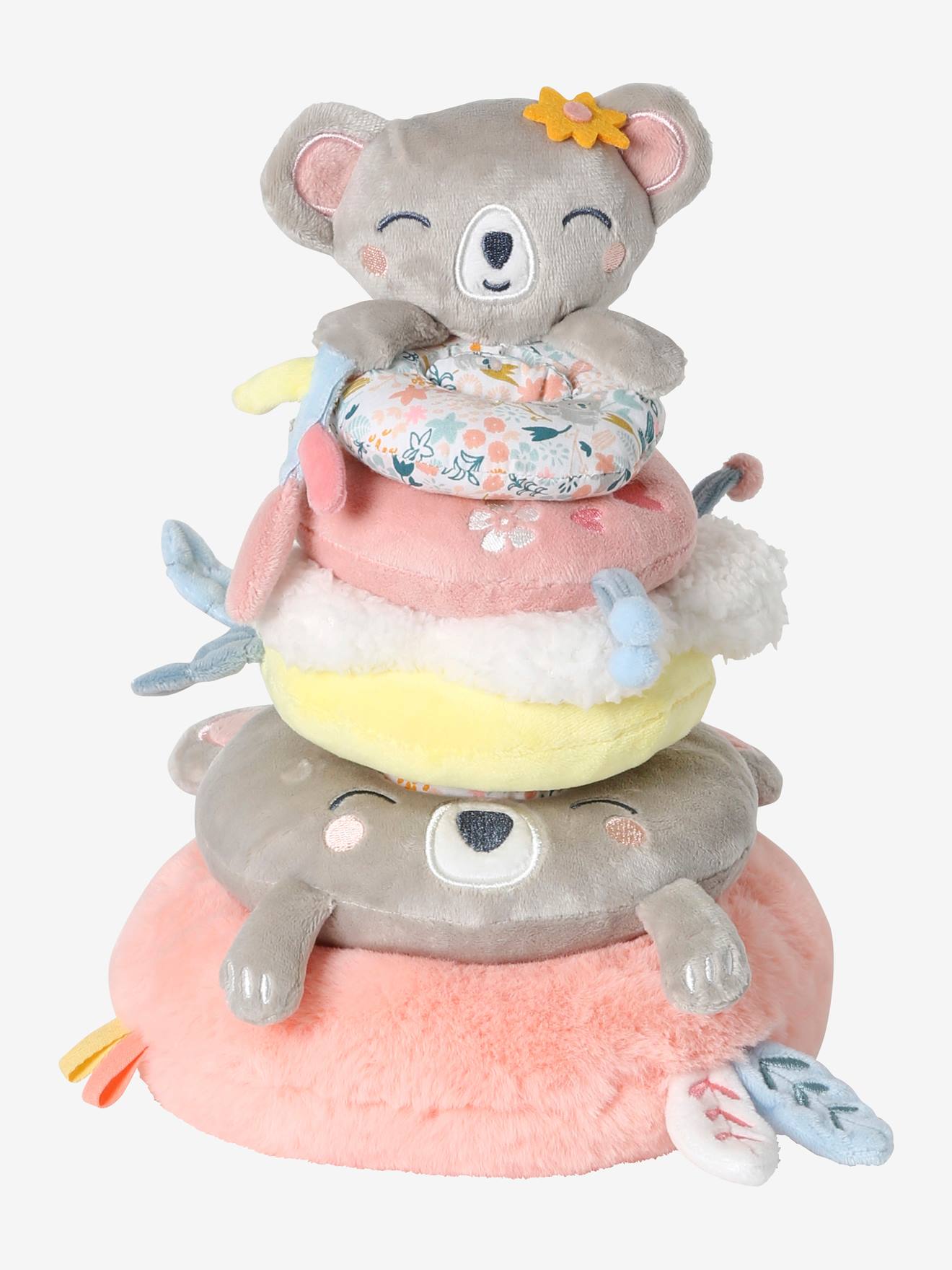 Tour à empiler en tissu KOALA rose