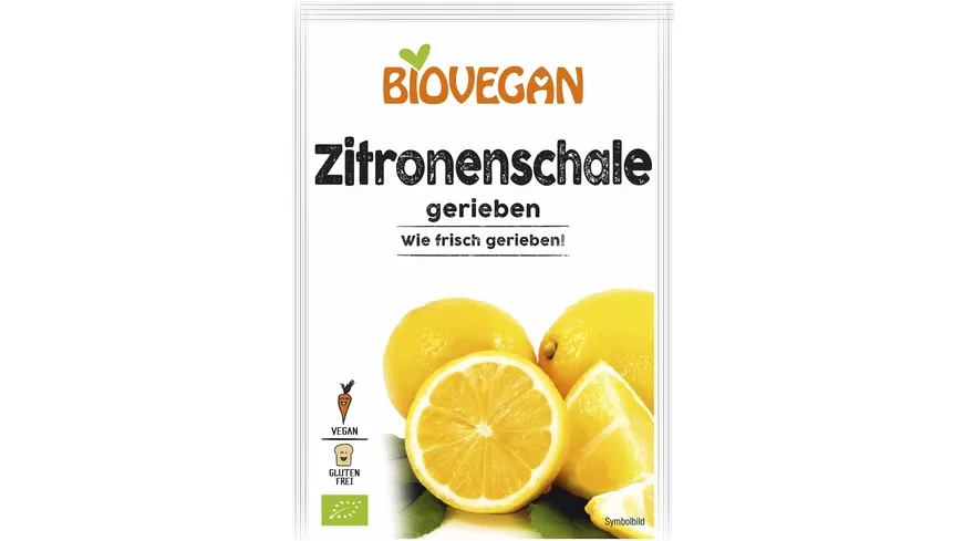 BIOVEGAN Zitronenschale gerieben 9 g
