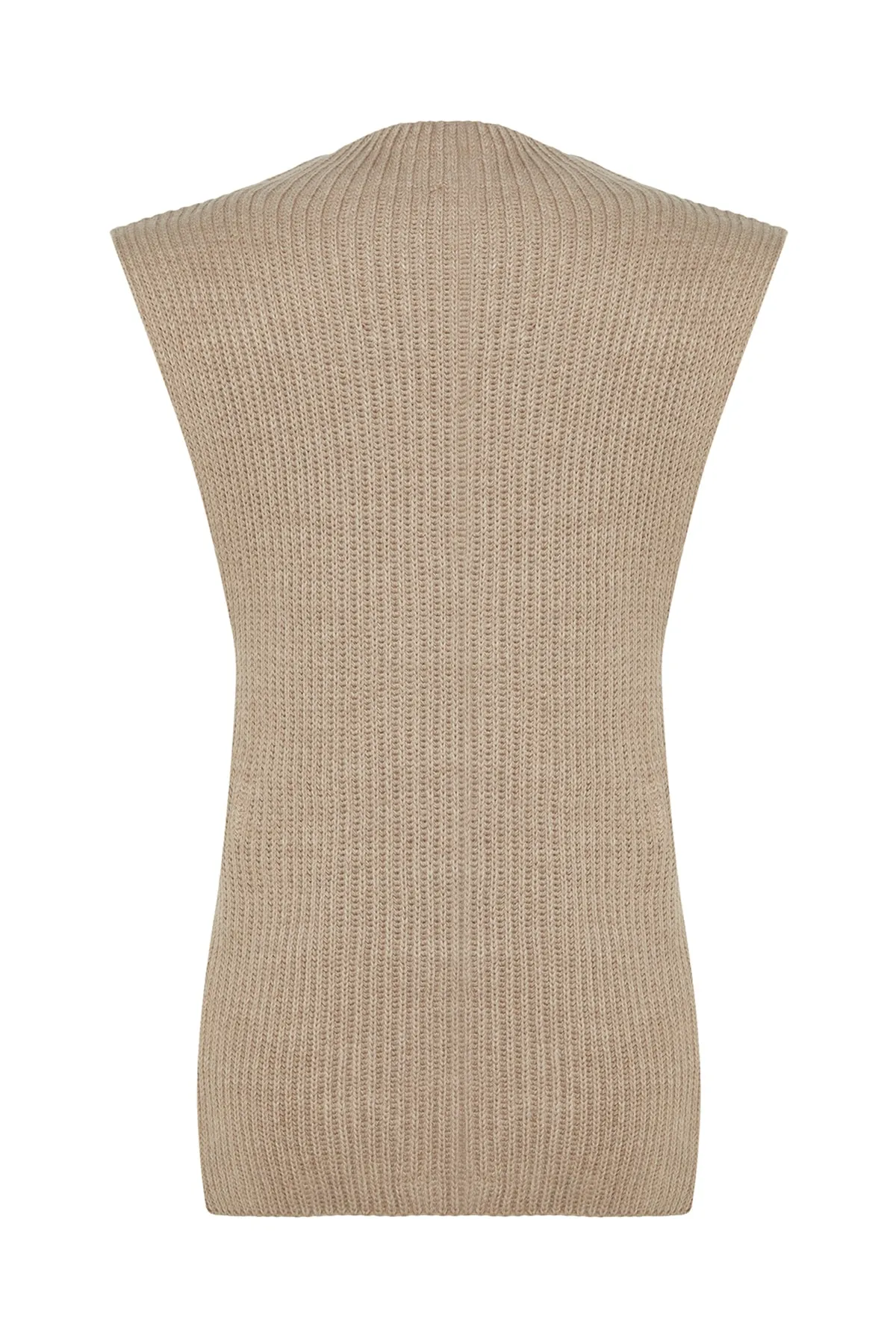 Trendyol Collection  Strickweste - Braun - Regular Fit
