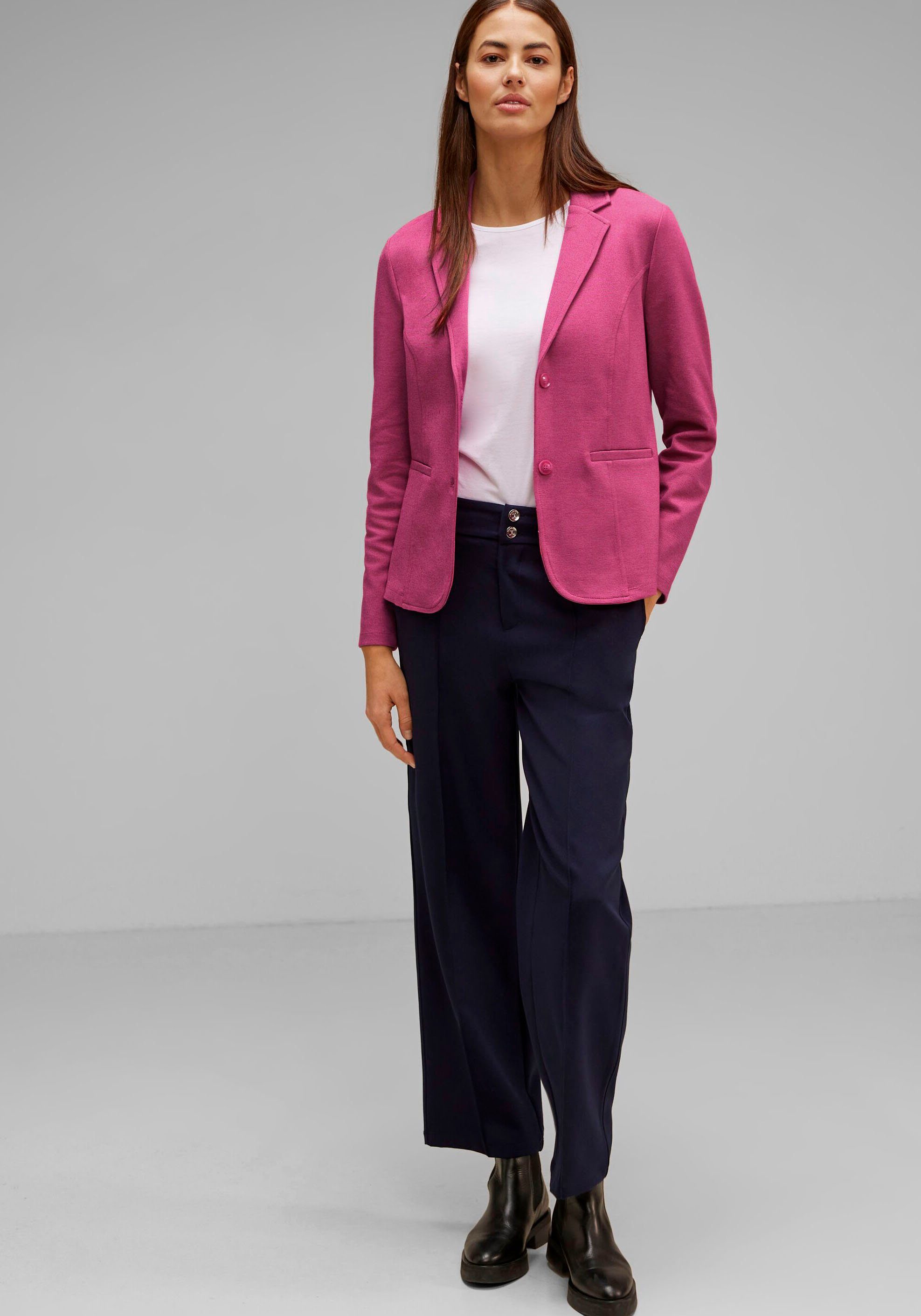 STREET ONE Jerseyblazer mit Knopfverschluss