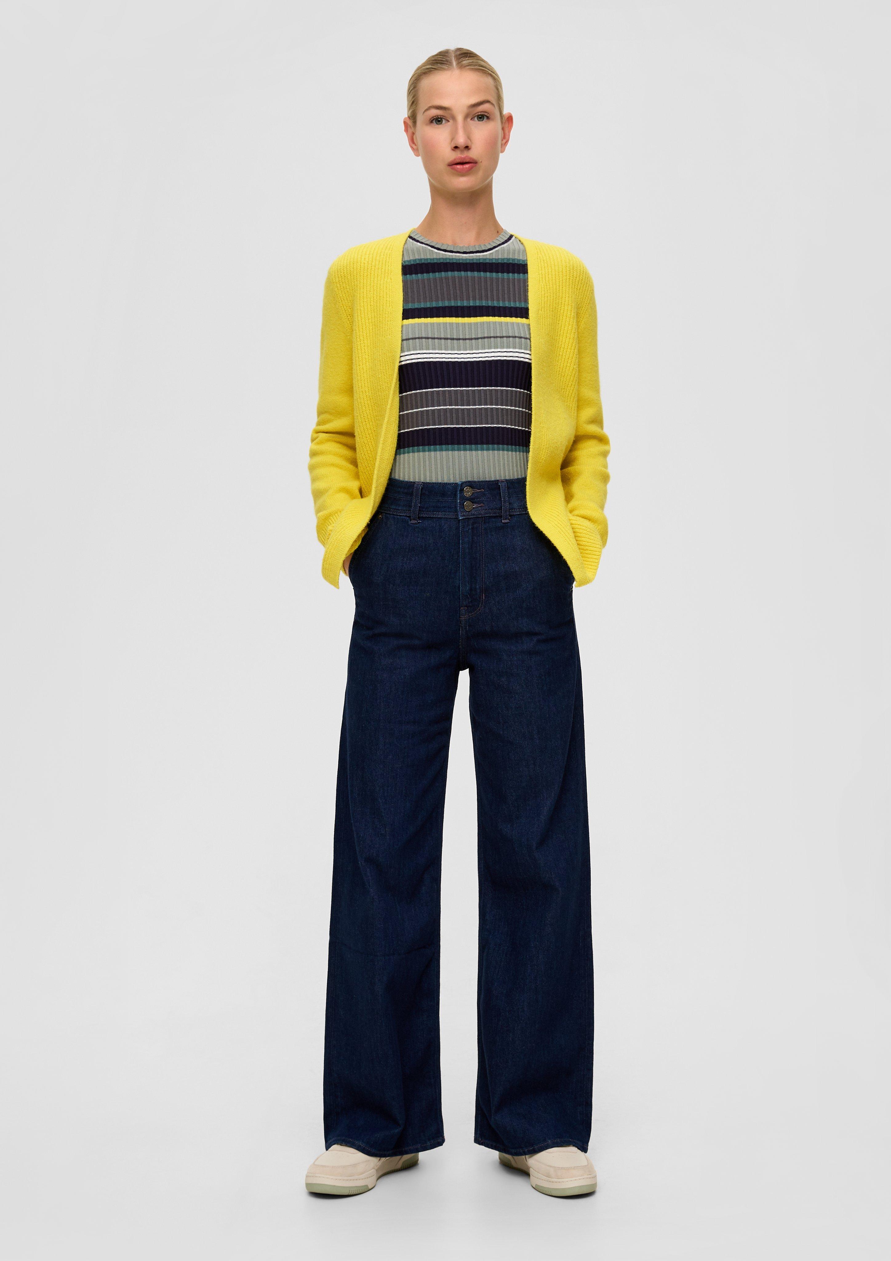 Offene Strickjacke aus Baumwollmix  2134424-1494
