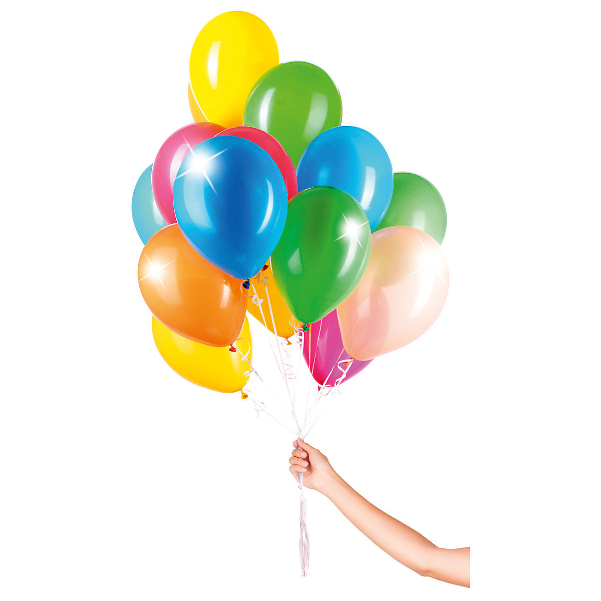 Luftballons metallic 23 cm, 30 Stück