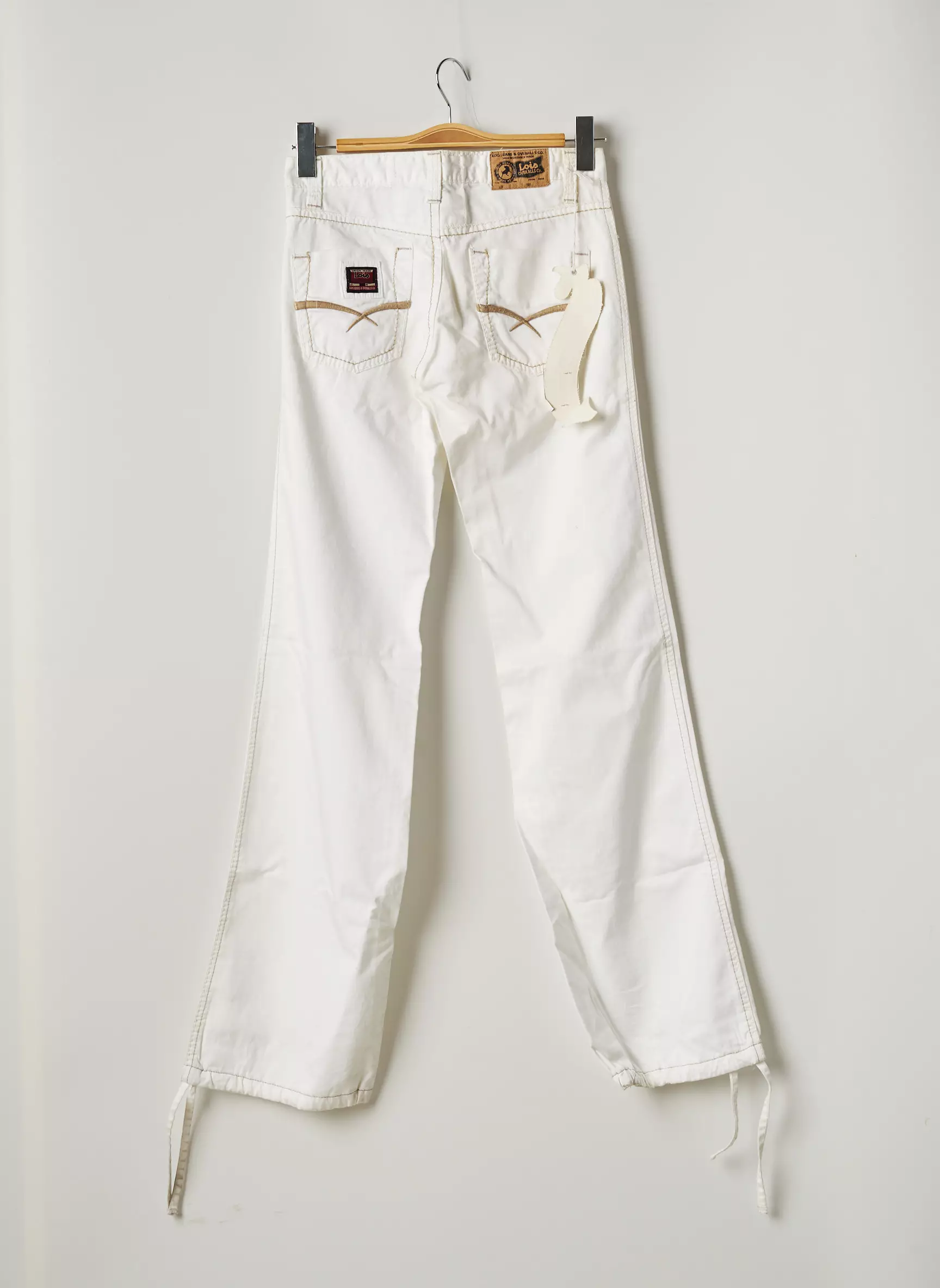 Lois Pantalons Larges Femme couleur blanc