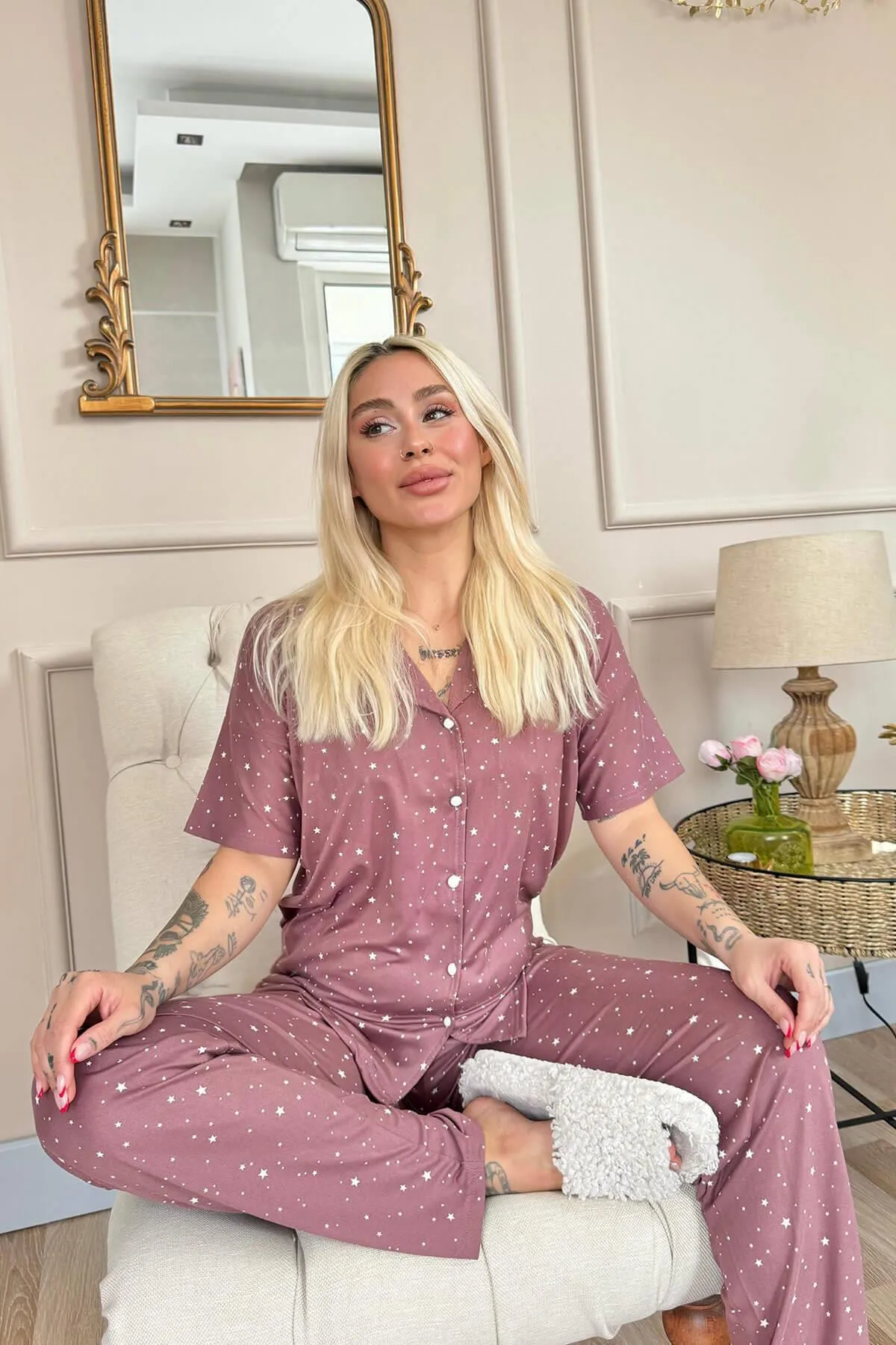 Pijamaevi  Pyjama set - Rosa - Muster