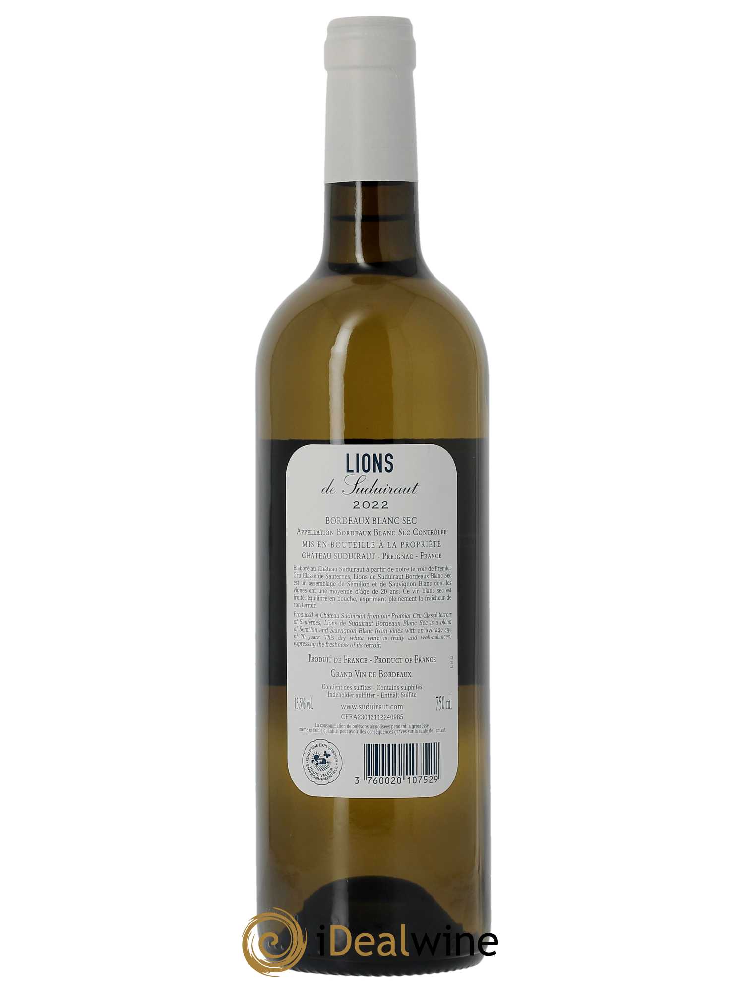Lions de Suduiraut  2022 - Lot de 1 Bouteille