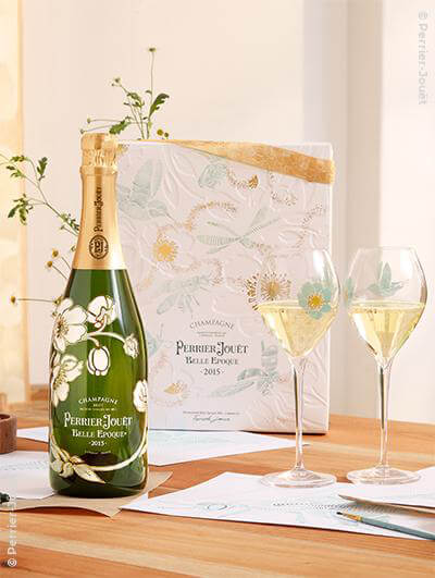 Perrier-Jouët : Belle Epoque Millésimé Édition Limitée Fernando Laposse 2 Flûtes 2015