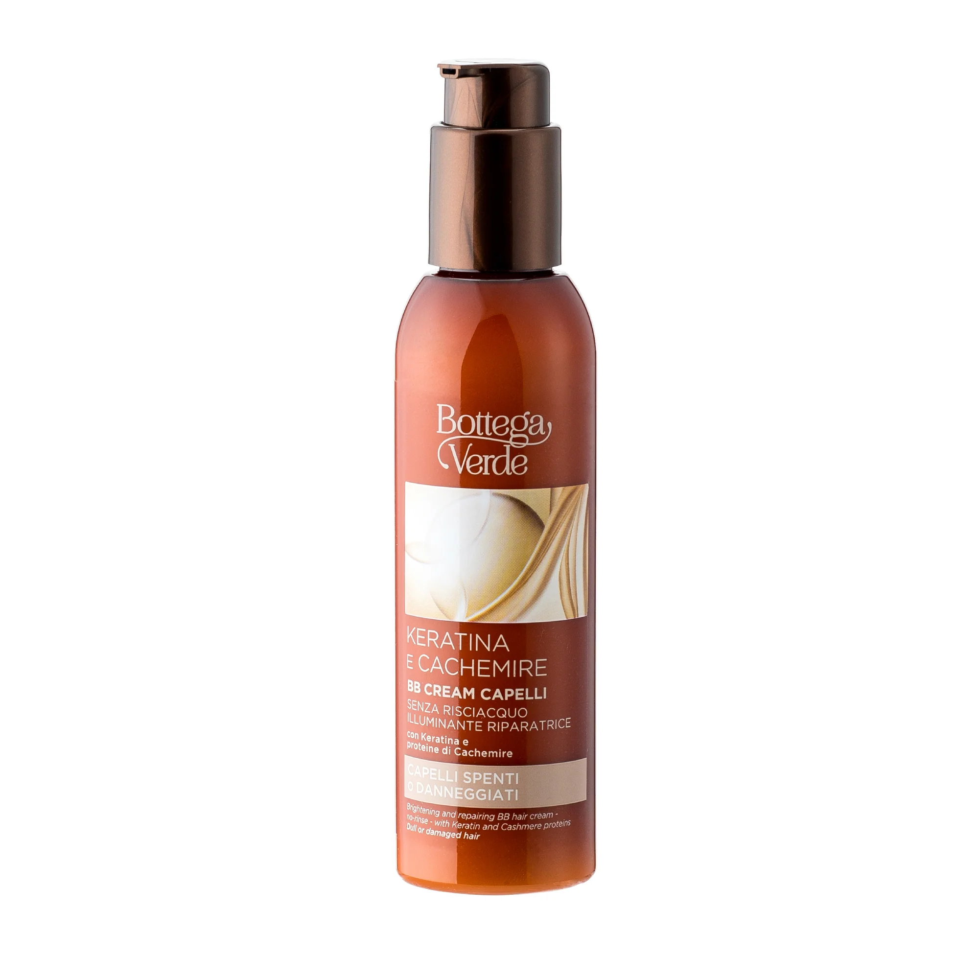 Keratin og kasjmir BB-krem for hår - Styling og finishing hårkrem, leave-in balsam, varmebeskyttende spray