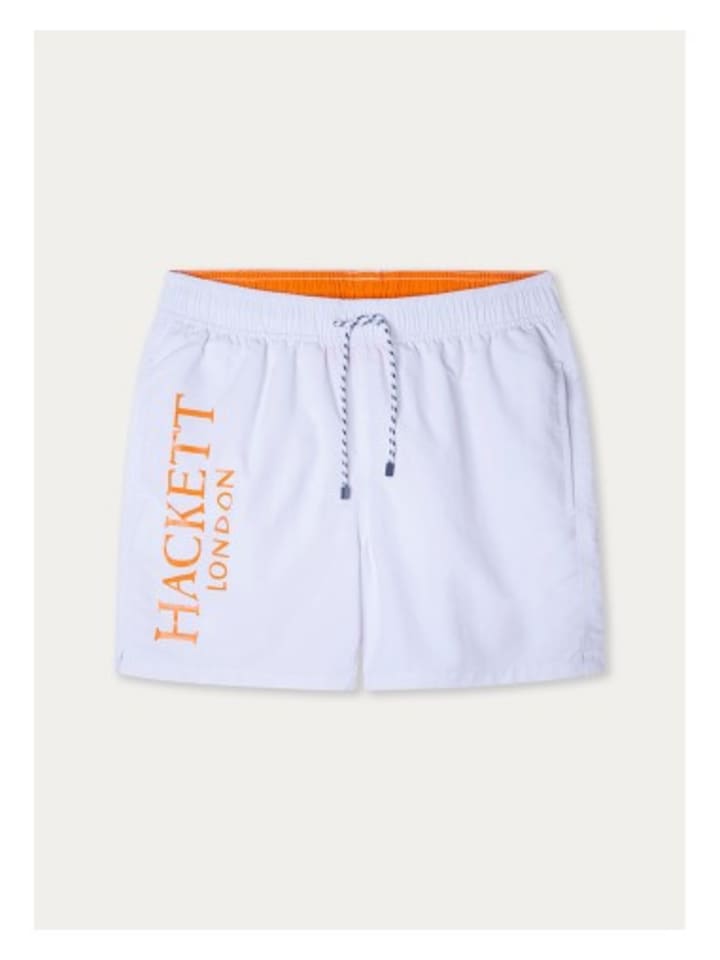 Hackett London Badeshorts in Weiß günstig kaufen