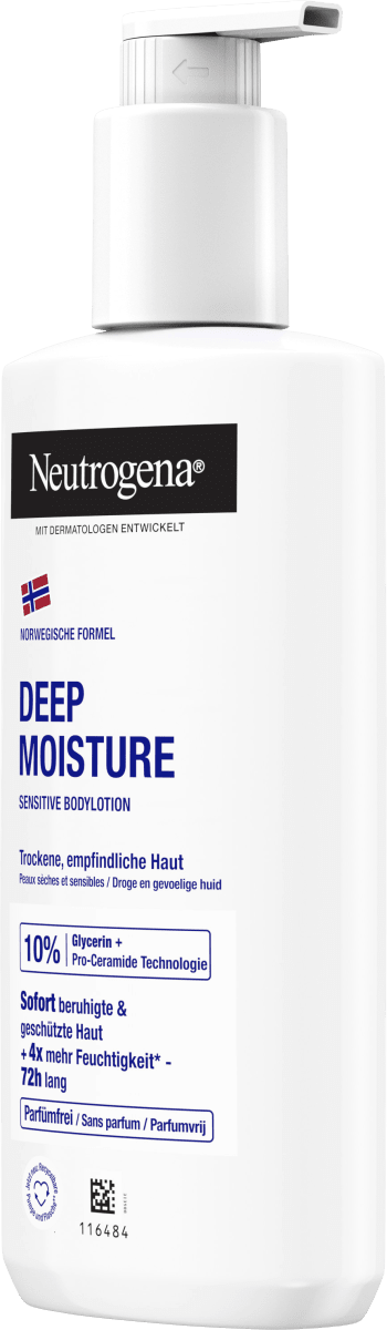 Bodylotion Deep Moisture Sensitive parfümfrei, 250 ml