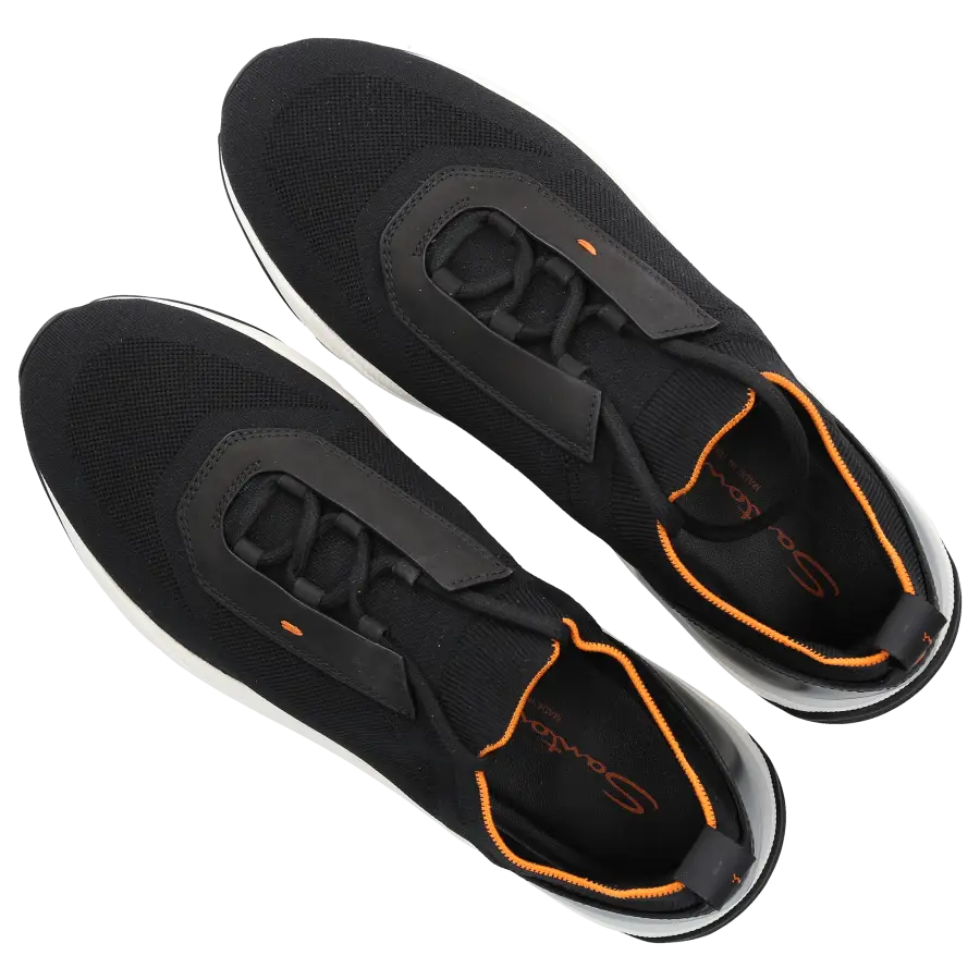 Santoni - Sneaker low Slip-ons MBIO21 Textil Stretch - schwarz