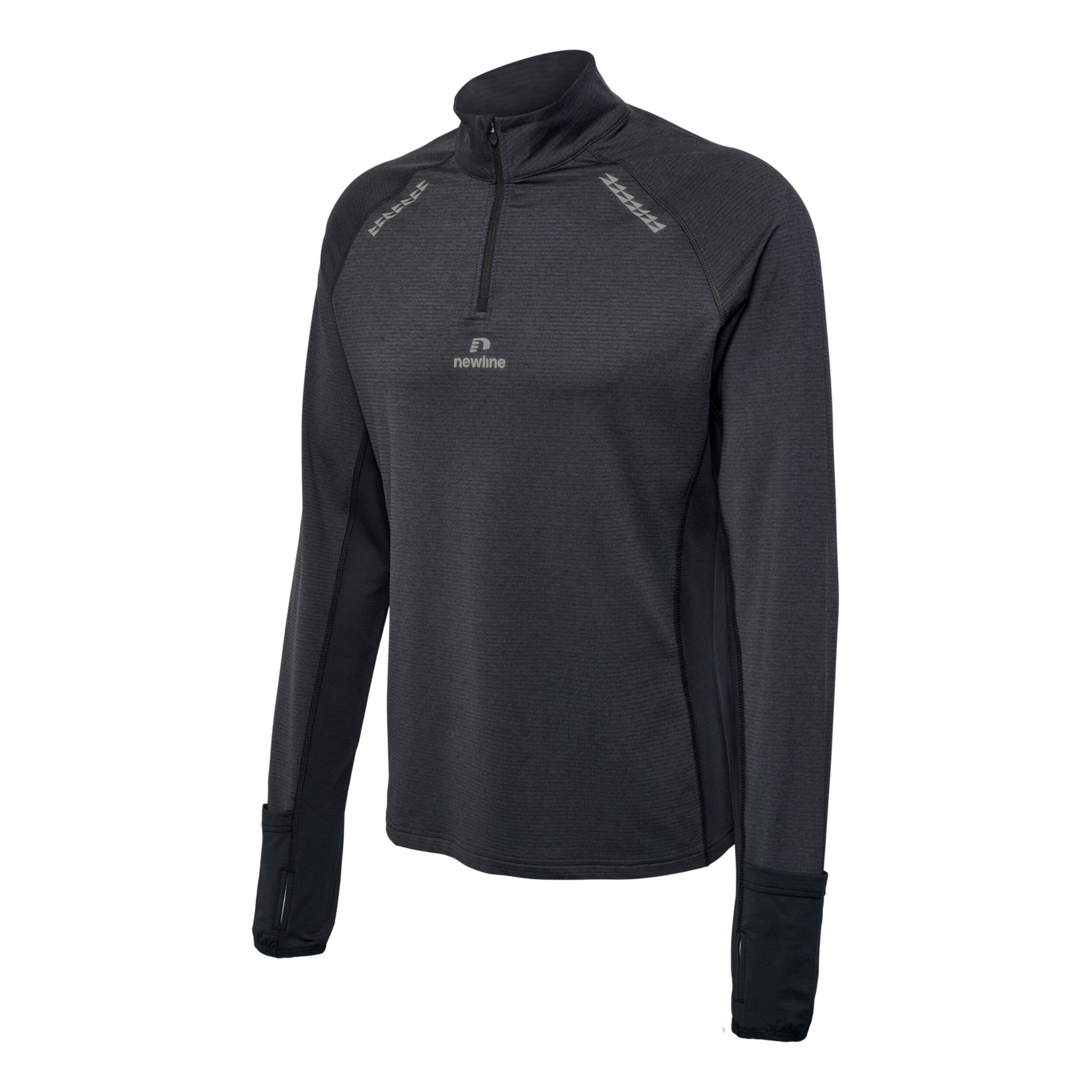 Mesa Half-Zip Lauftop Herren - Schwarz
