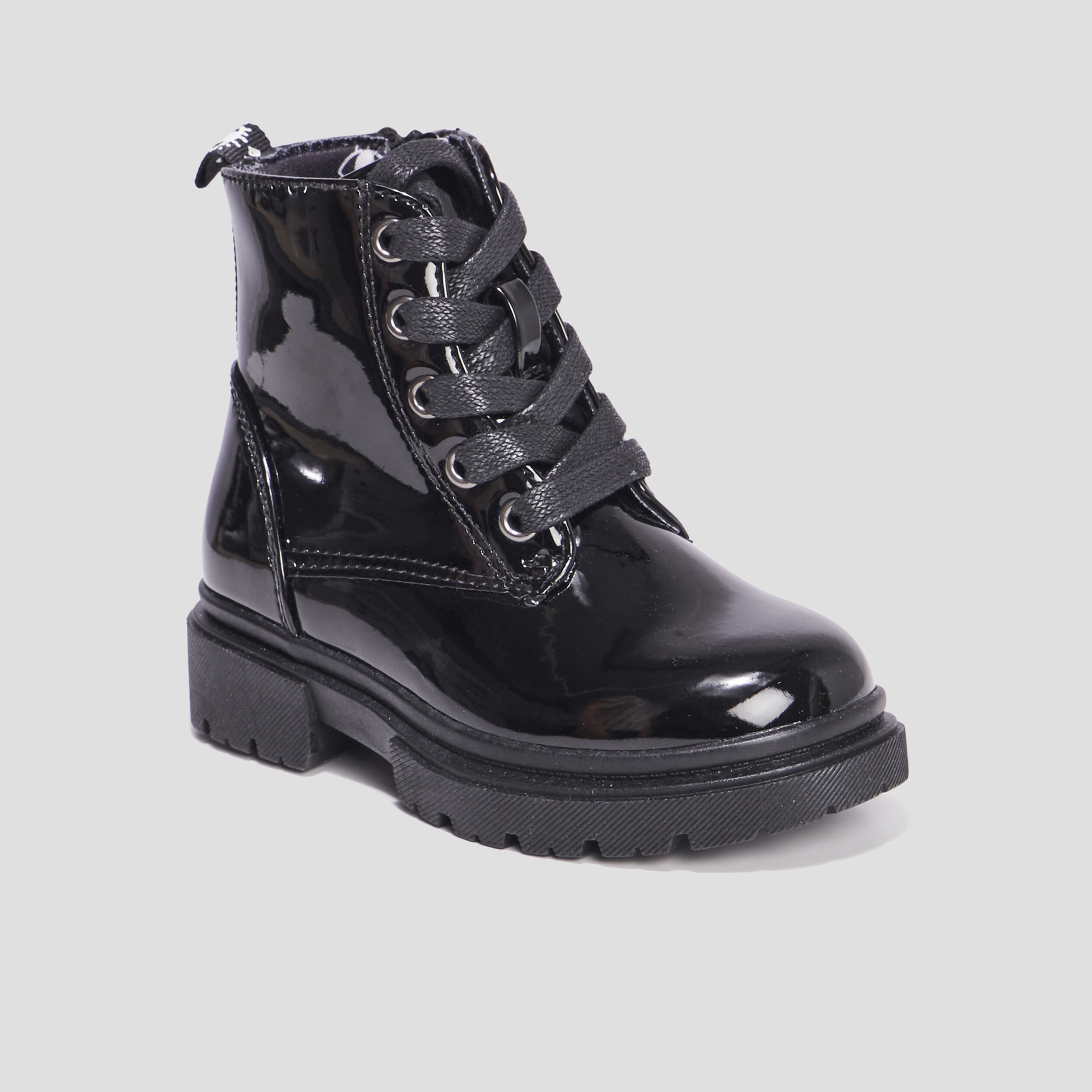 Bottines crantées zippées Liberto noir fille | La Halle