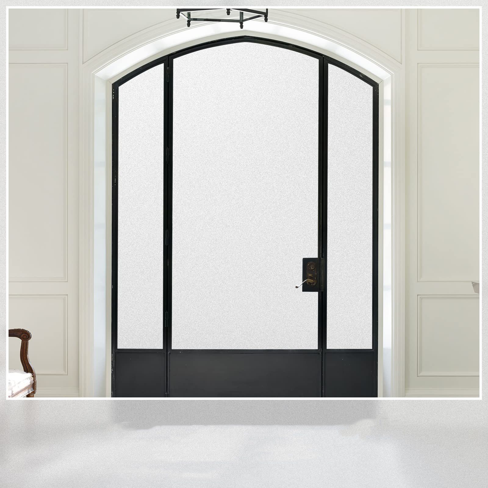 Fensterfolie Statische Fensterfolie selbsthaftend Blickdicht [45x100 cm], ZmdecQna