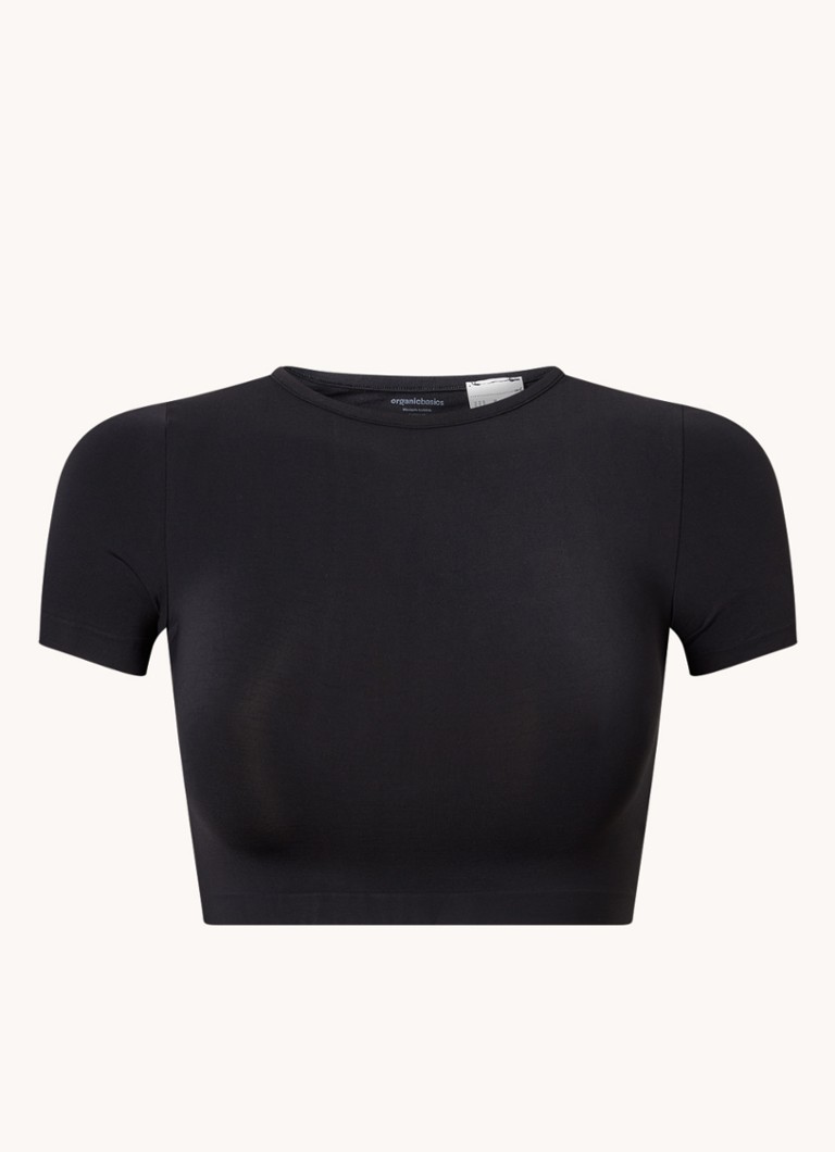 Organic Basics  Crop top met stretch