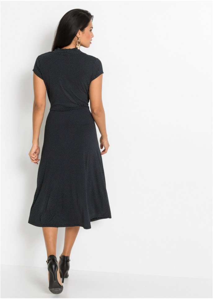 Jerseykleid mit Wickeloptik