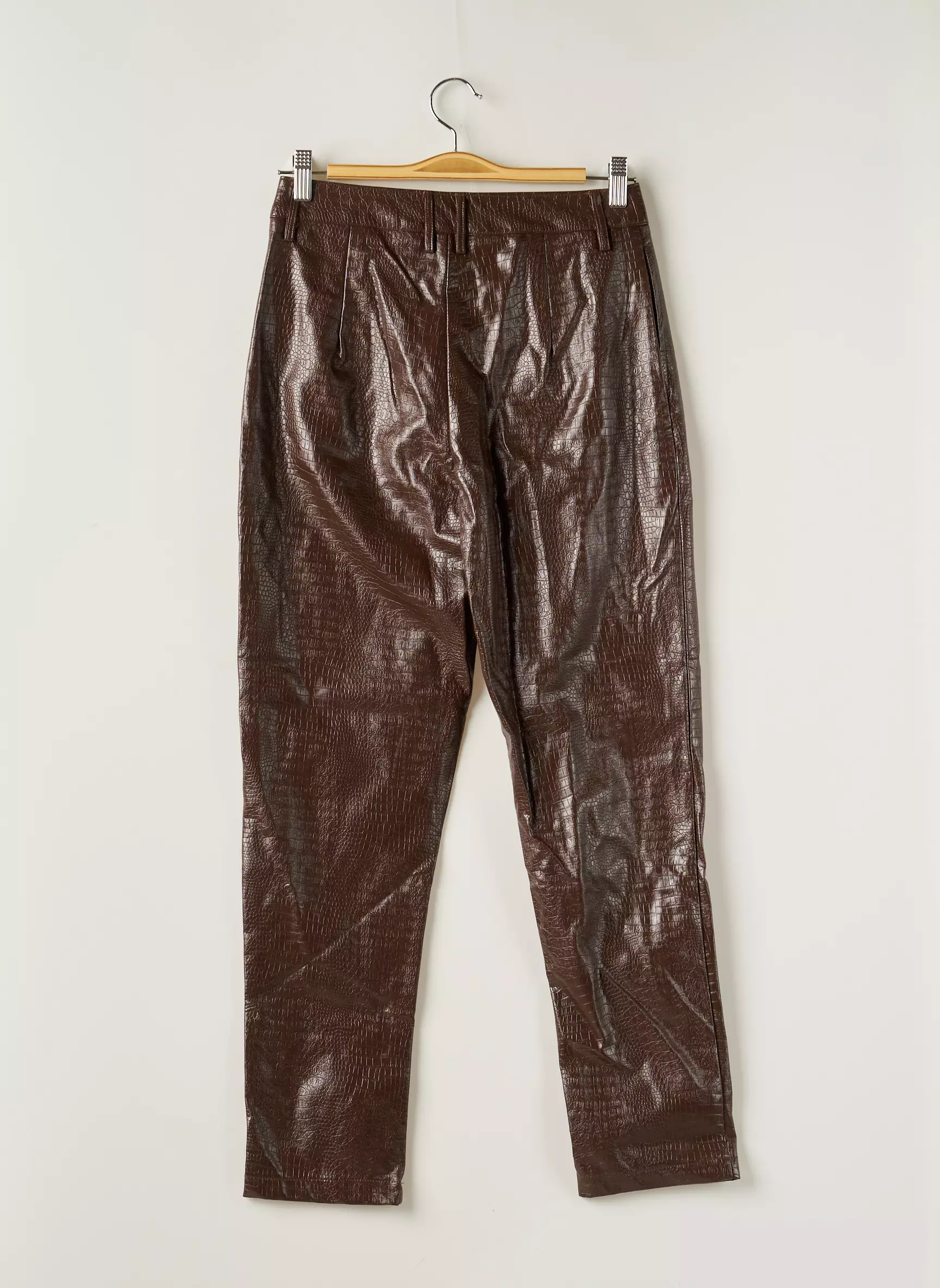 Nasty Gal Pantalons Slim Femme couleur marron