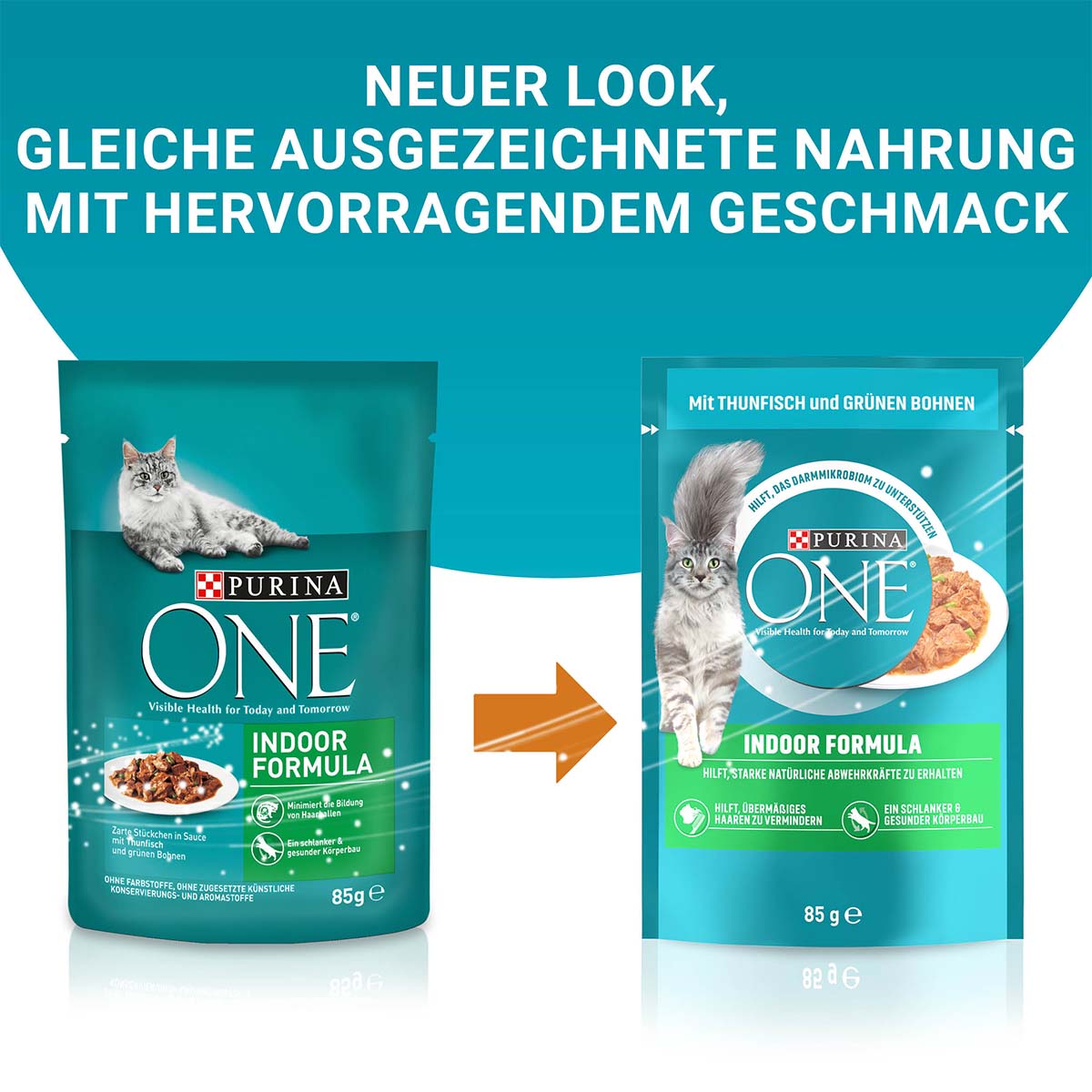 PURINA ONE INDOOR FORMULA in Sauce Thunfisch 26x85g