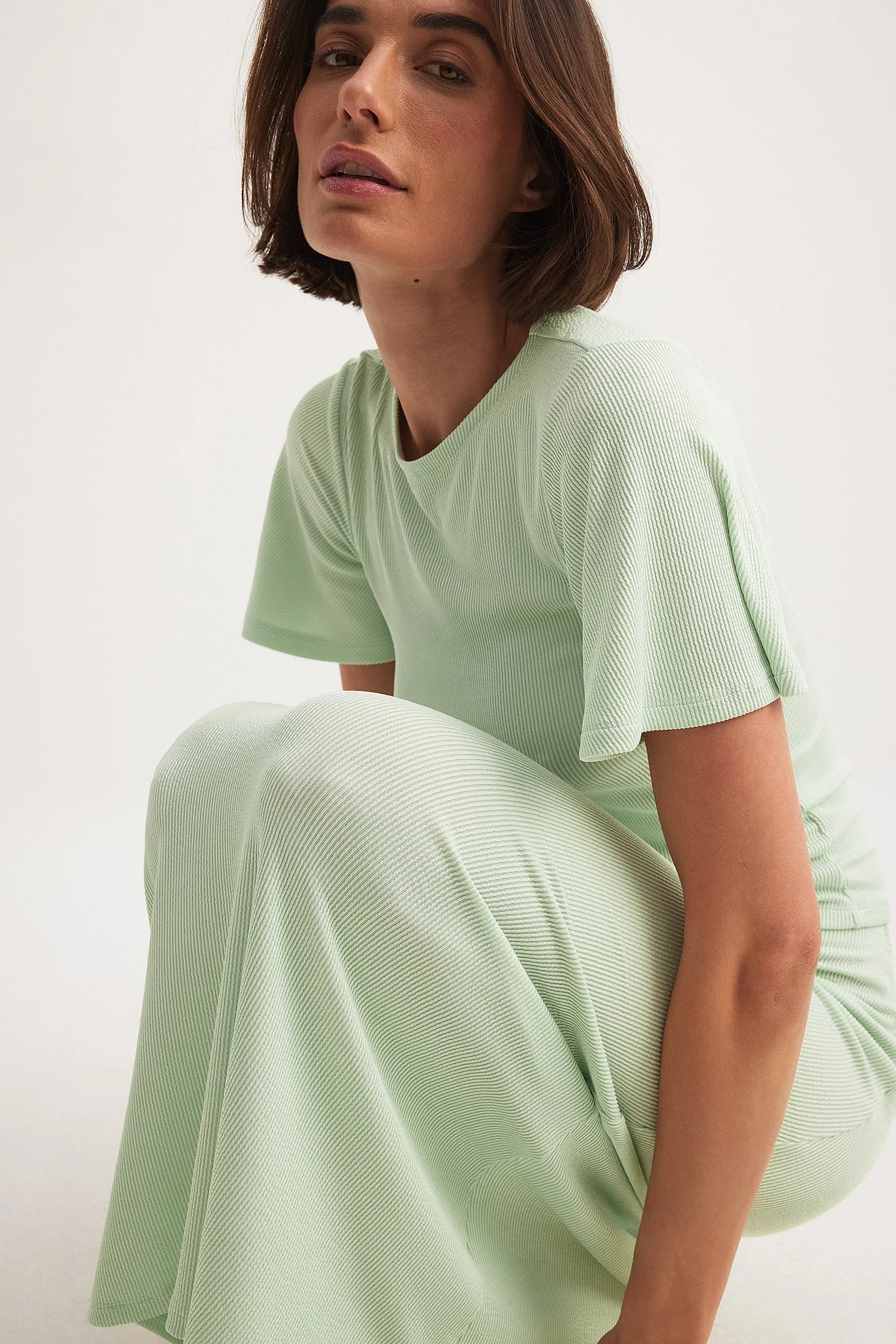 Soft Rib Midi Skirt