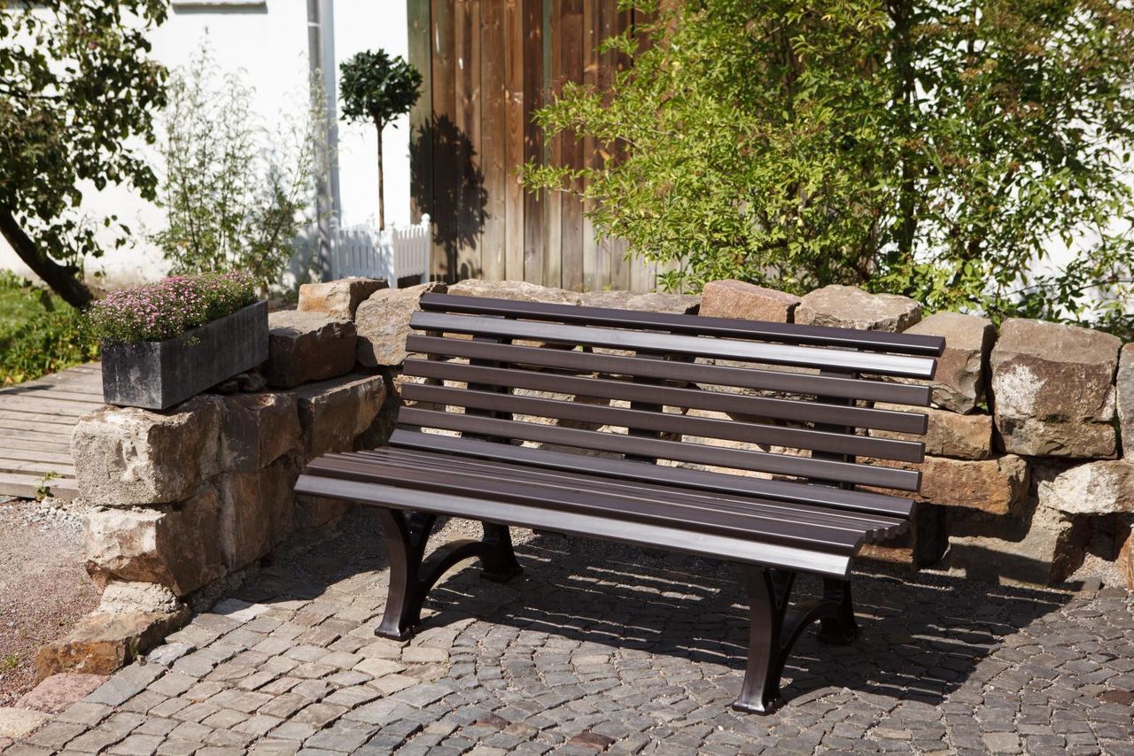 Blome Parkbank Helgoland schokoladenbraun