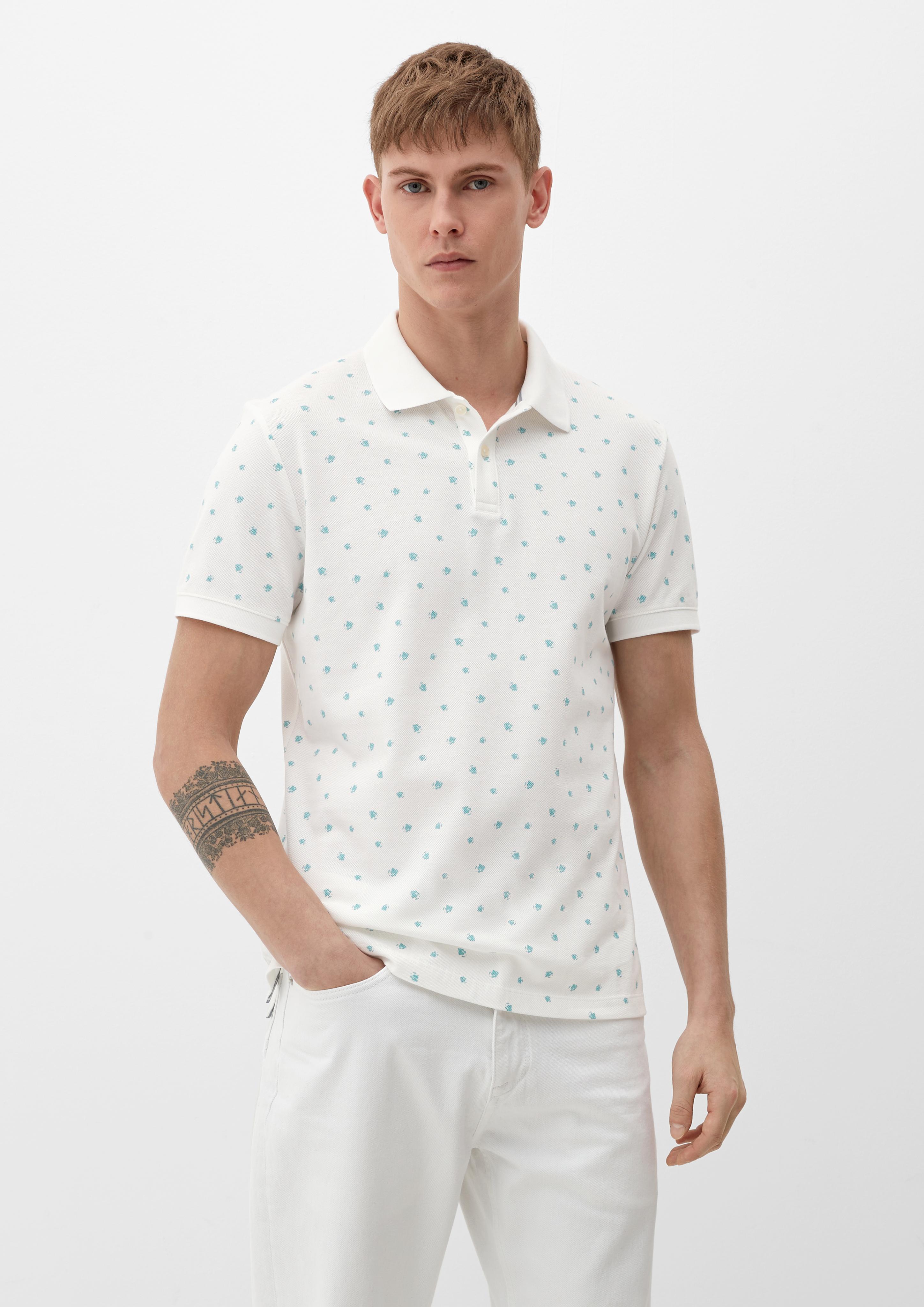 Poloshirt mit Allover-Print  2129836-01A0