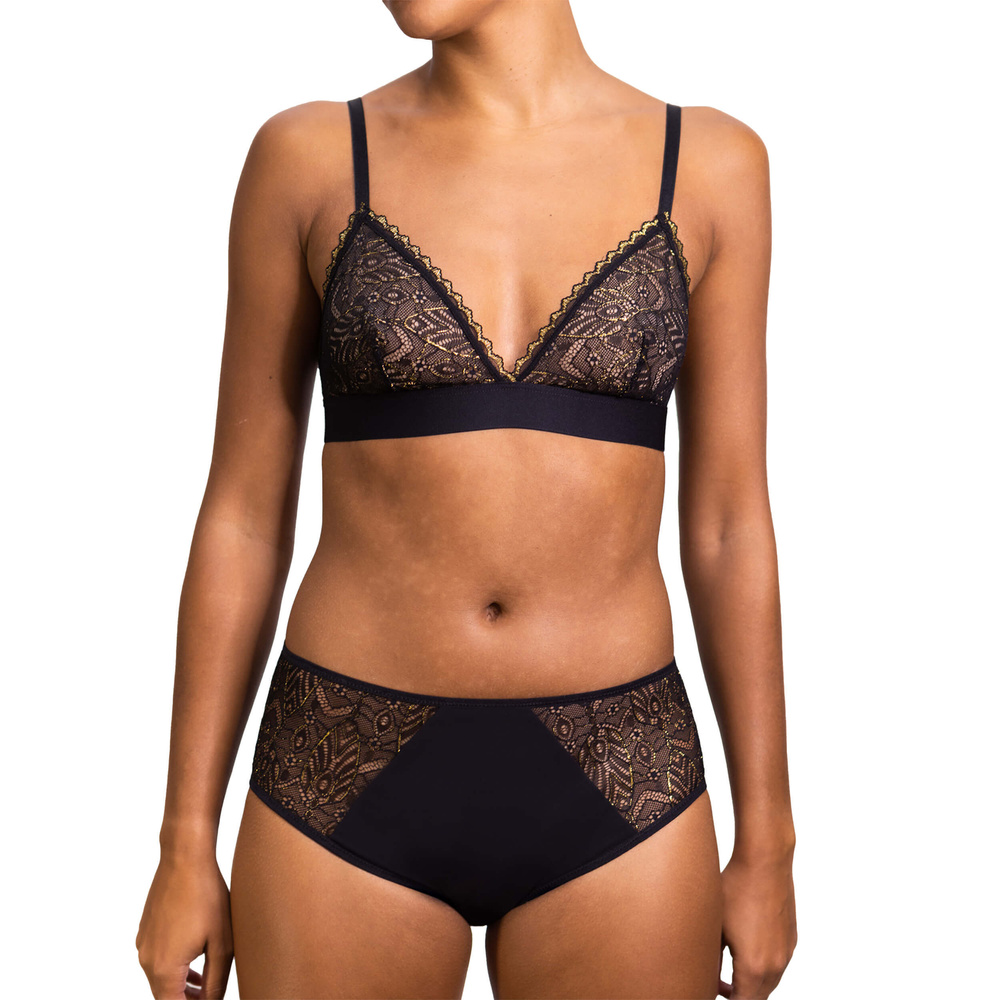 rejeanne Shorty Absolu Rhéa Golden Leaves Culotte menstruelle