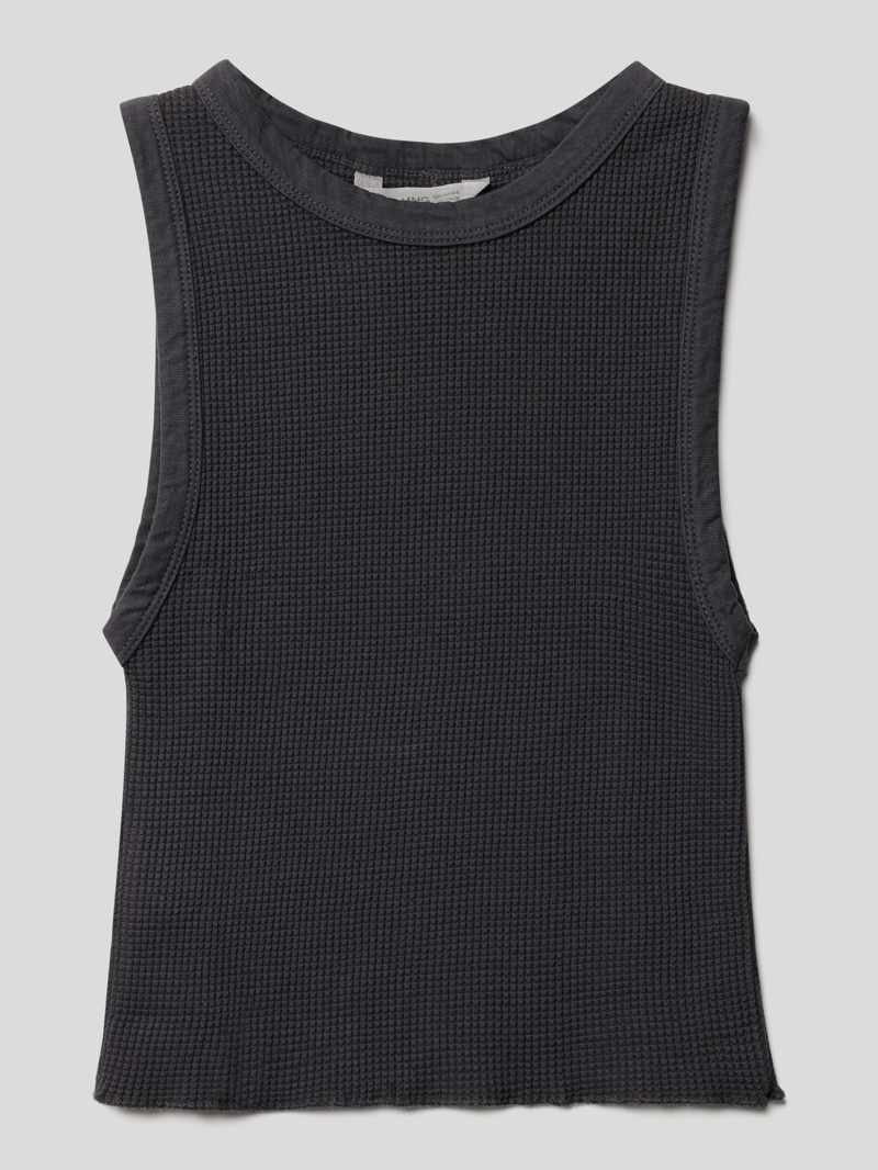 Tanktop mit Strukturmuster in graphit