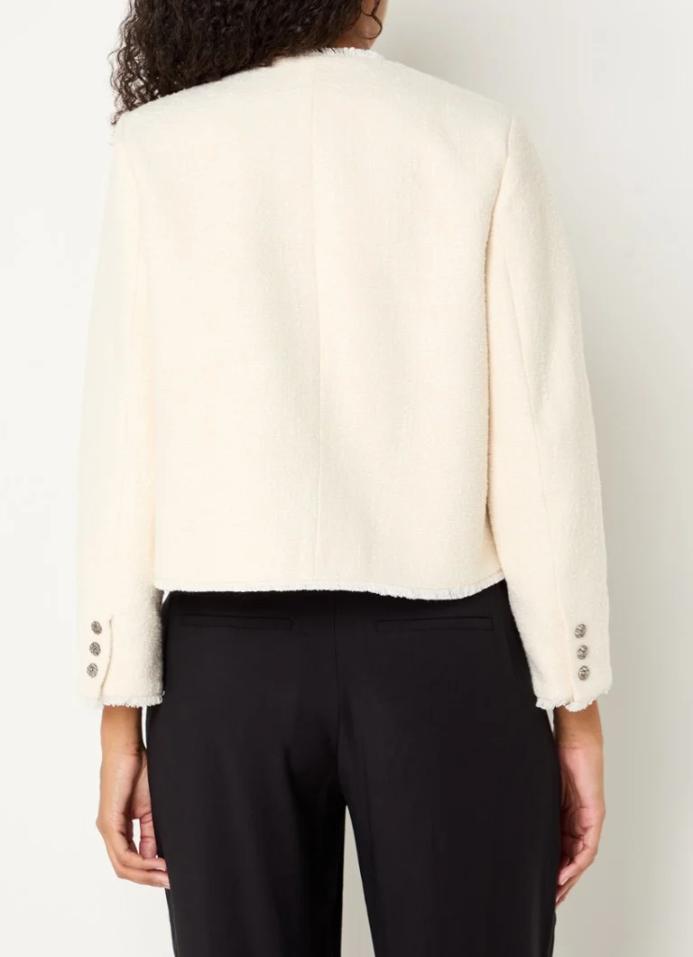 Chaqueta bouclé Mera con bolsillos en el pecho de ba&sh