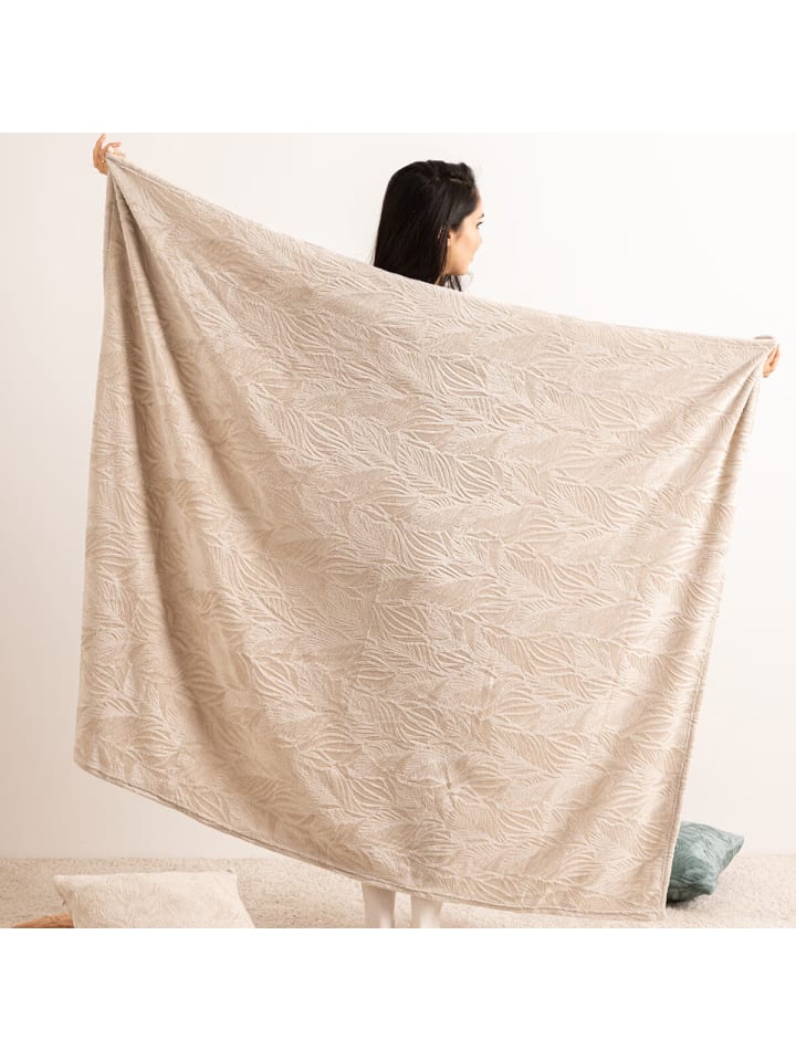 Atmosphera Créateur d'intérieur Kuscheldecke in beige günstig kaufen onesize