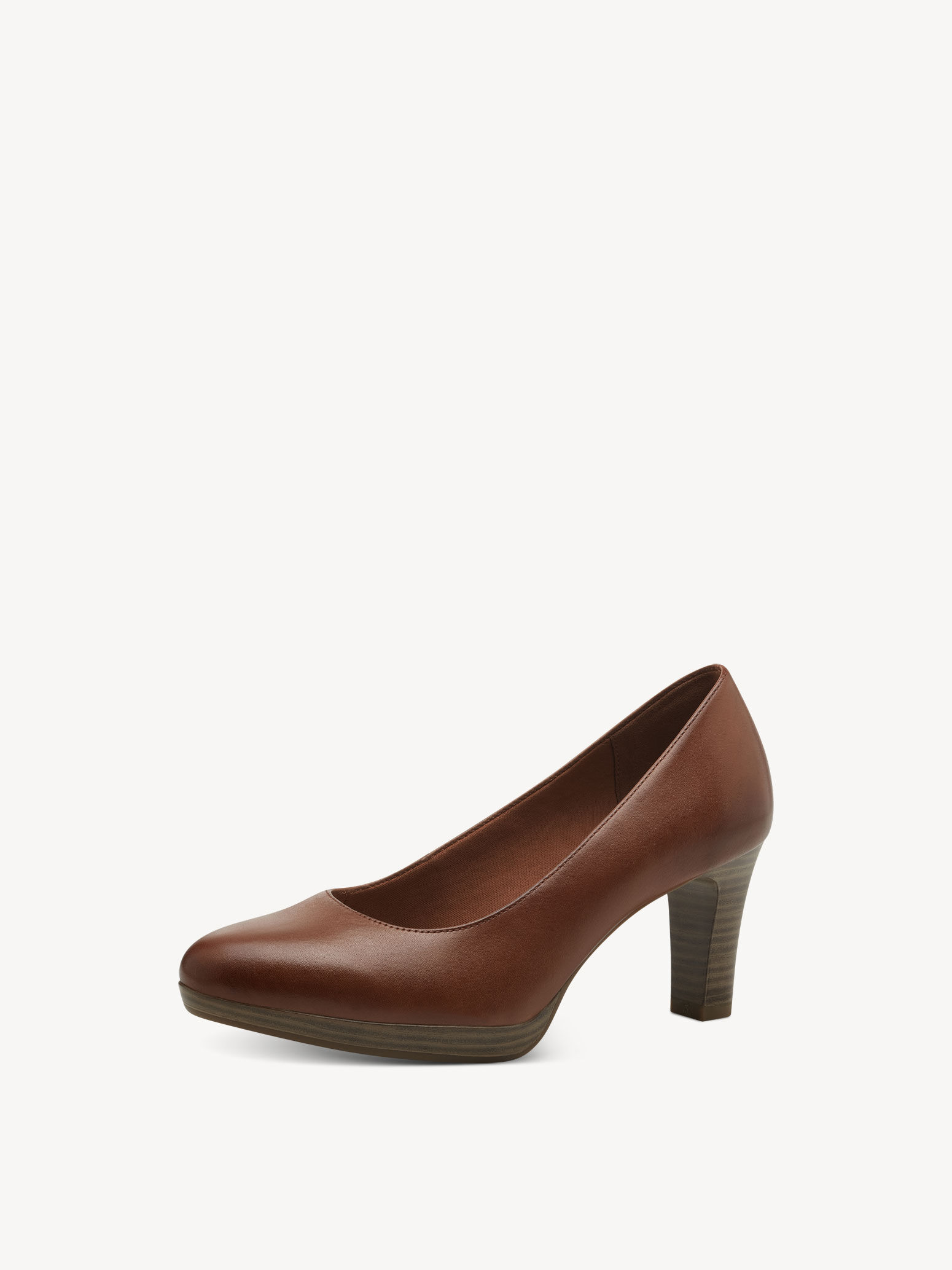 Escarpin en cuir - marron