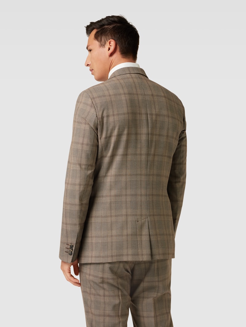 Blazer mit Allover-Muster Modell 'LIAM' in hellbraun