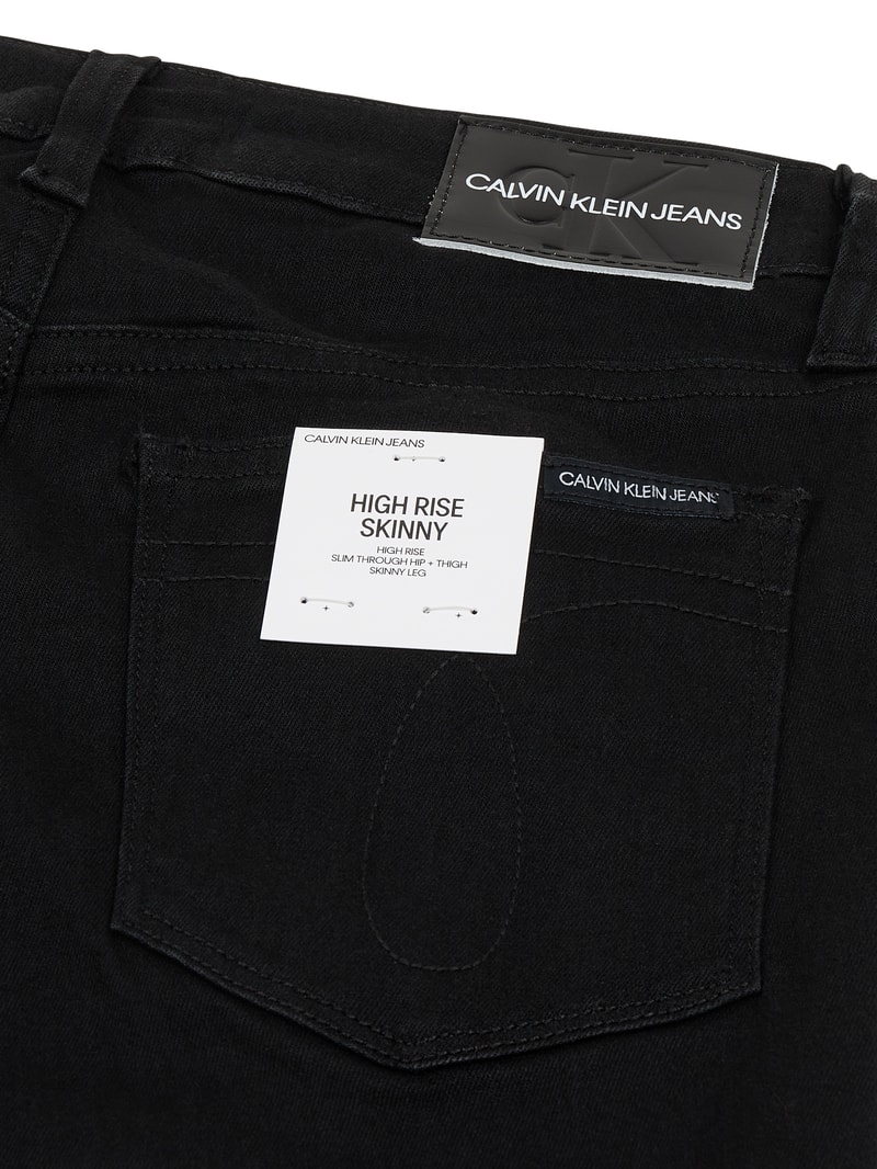 Skinny Fit High Rise Jeans mit Stretch-Anteil  in schwarz