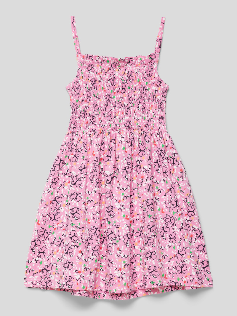 Kleid mit Allover-Print in pink