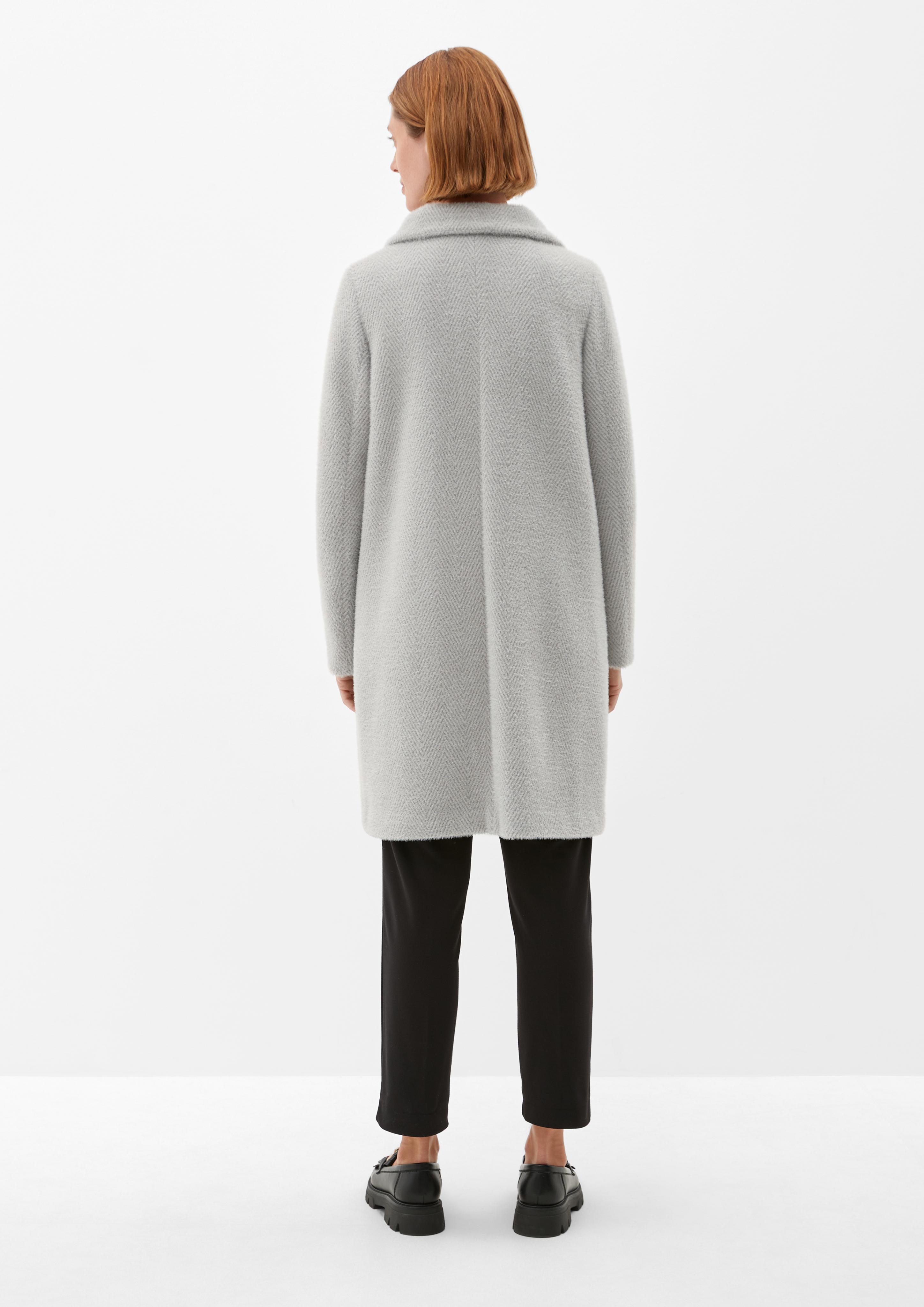 Mantel mit Herringbone-Muster  2122870-90Q4
