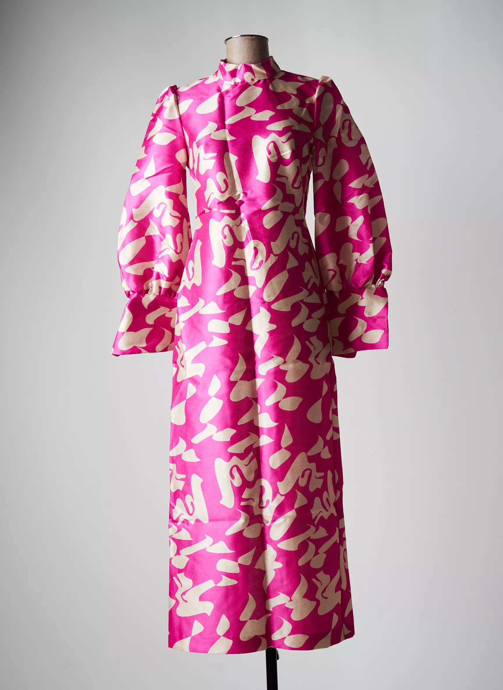 Laagam Robes Longues Femme couleur rose