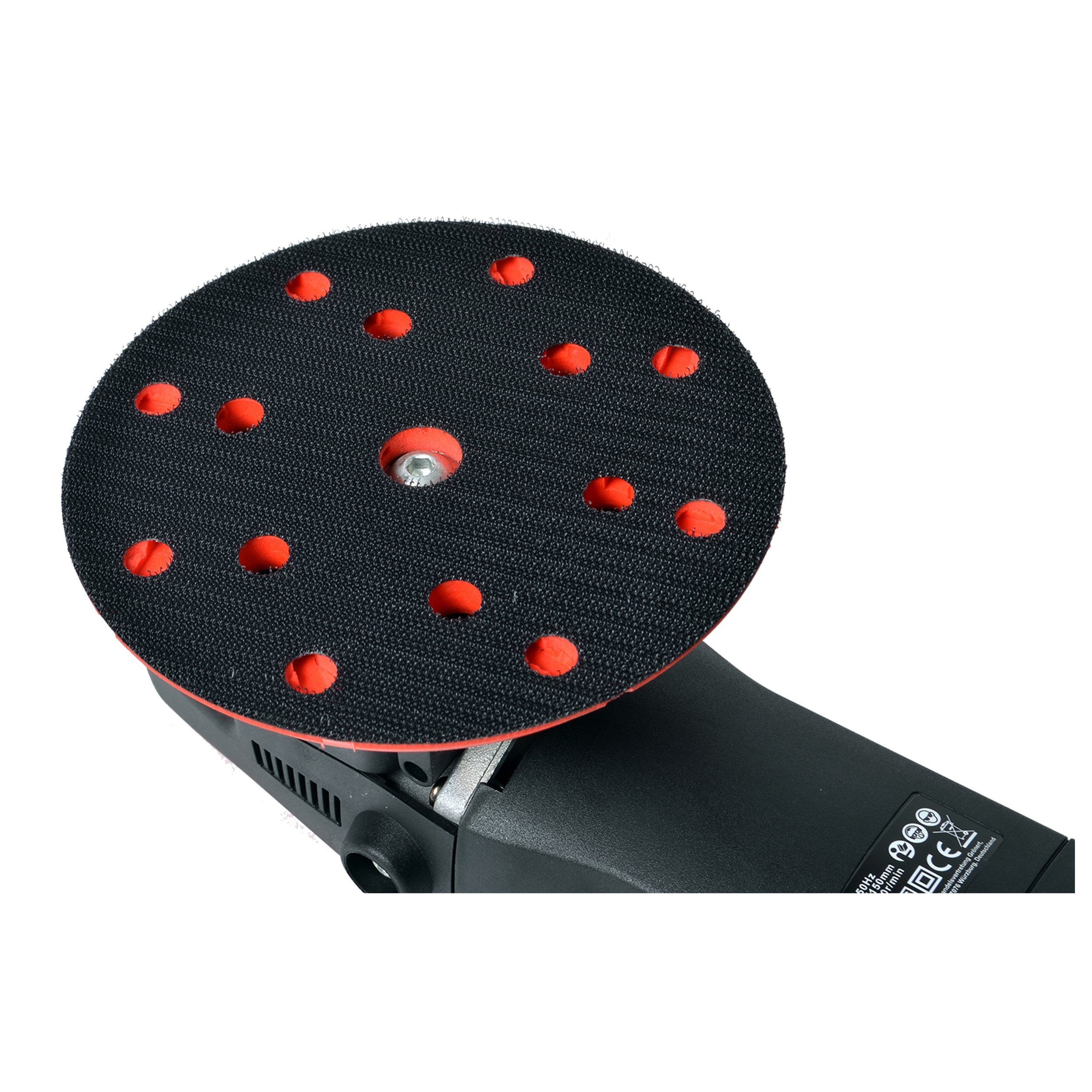 PROMAFIT Exzenter Poliermaschine Rotationspoliermaschine Polierer 810W 21mm Hub (XXL), 1650 min. U/min, 4800 max. U/min, Ø 150,00 mm, (Set, XXL), ohne Akku und Ladegerät, Poliermaschine für Rechts- und Linkshänder