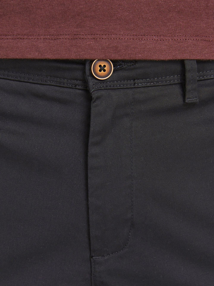 Jack & Jones Baumwolle Stoffhose Chino JPSTMARCO in Schwarz günstig kaufen