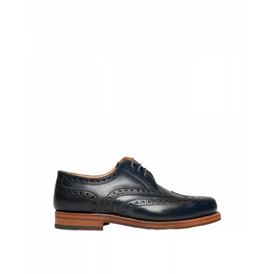 Heinrich Dinkelacker - Businessschuhe Derby JANOSH K FULL-BROGUE C Cordovan - blau