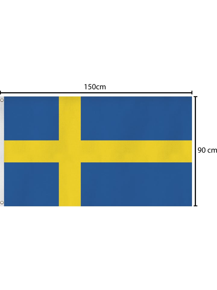 normani Fahne Länderflagge 90 cm x 150 cm in Schweden günstig kaufen 90 x 150 cm