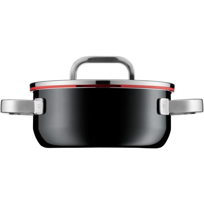 WMF Fusiontec Functional Topfset 3-teilig, mit Glasdeckel, black