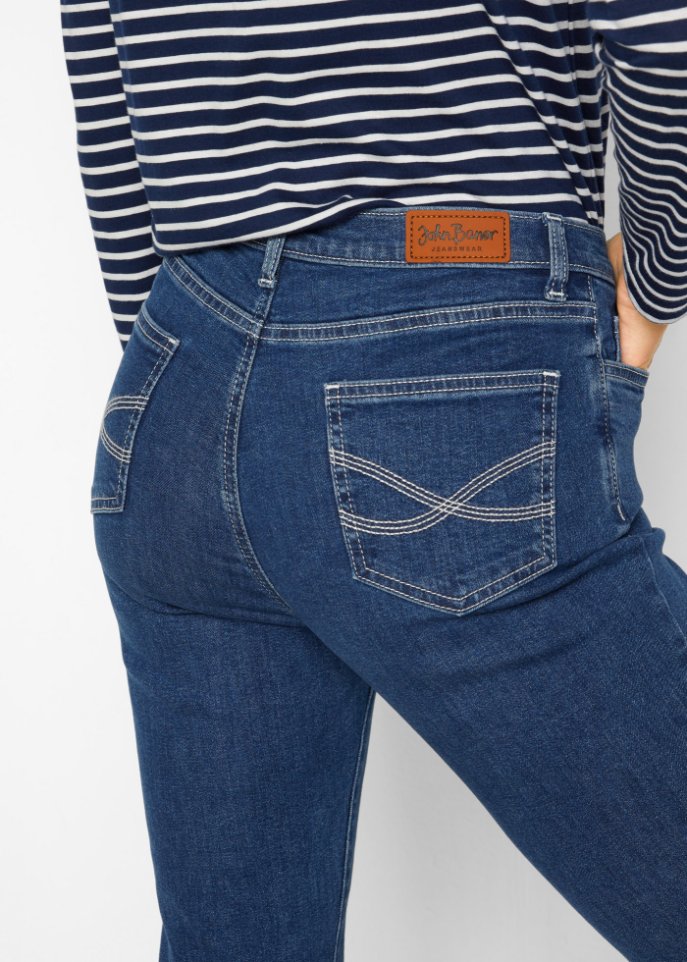 Stretch- Jeans aus Bio-Baumwolle, Bootcut