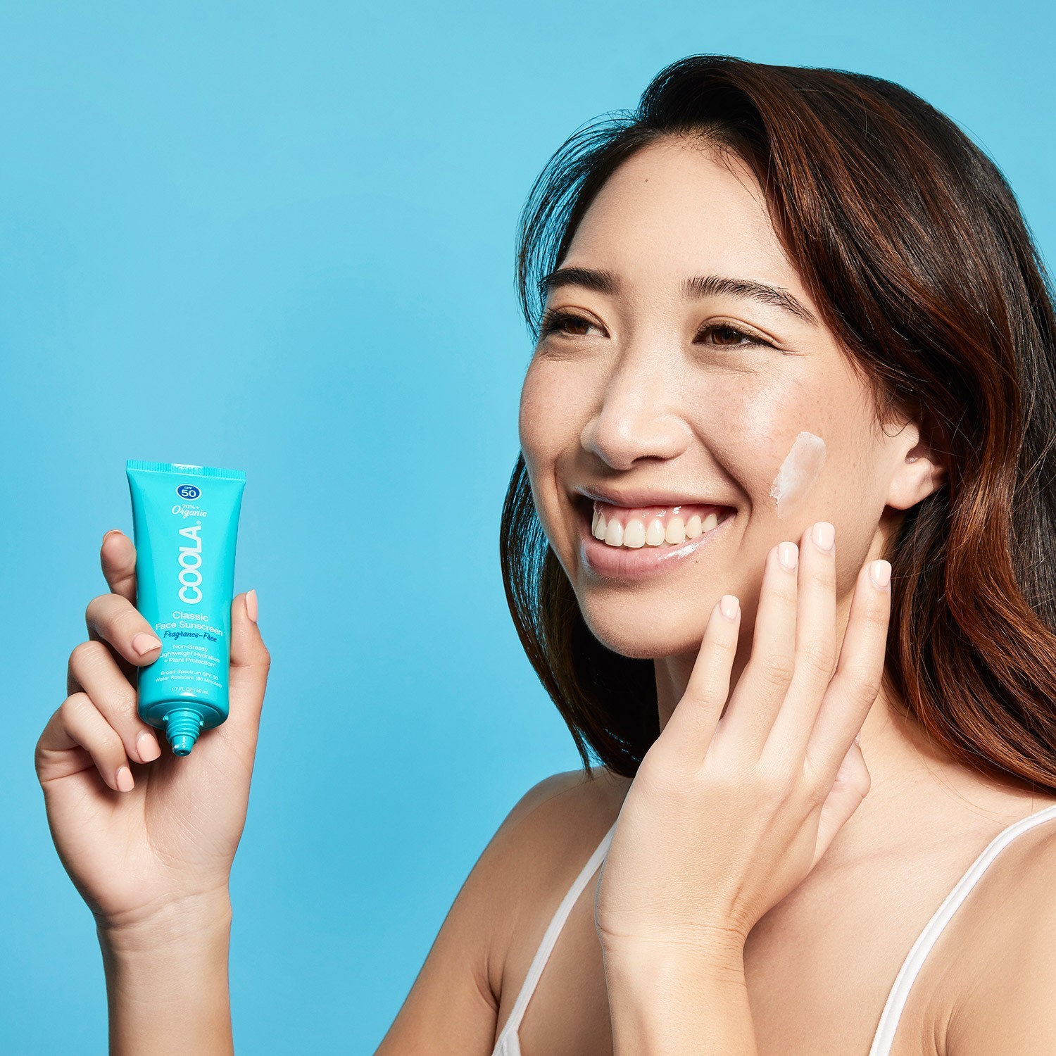 Lozione solare viso Coola SPF50 senza profumo