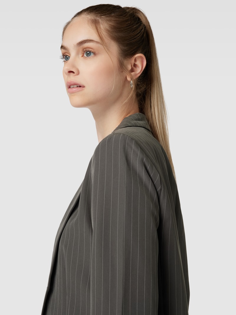 Blazer mit Streifenmuster Modell 'BOSSY' in mittelgrau