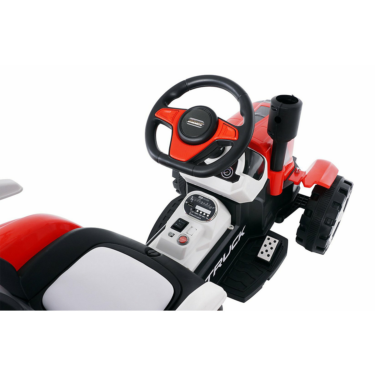 Kinder Elektroauto Traktor mit Anhänger - 2x25 Watt - Kinderauto mit Fernbedienung - Soundmodul