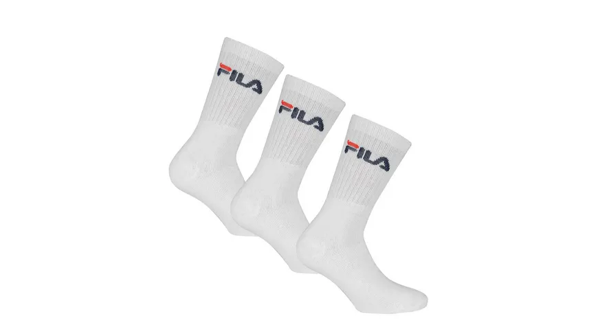 FILA Unisex Tennissocken 3er Pack WHITE
