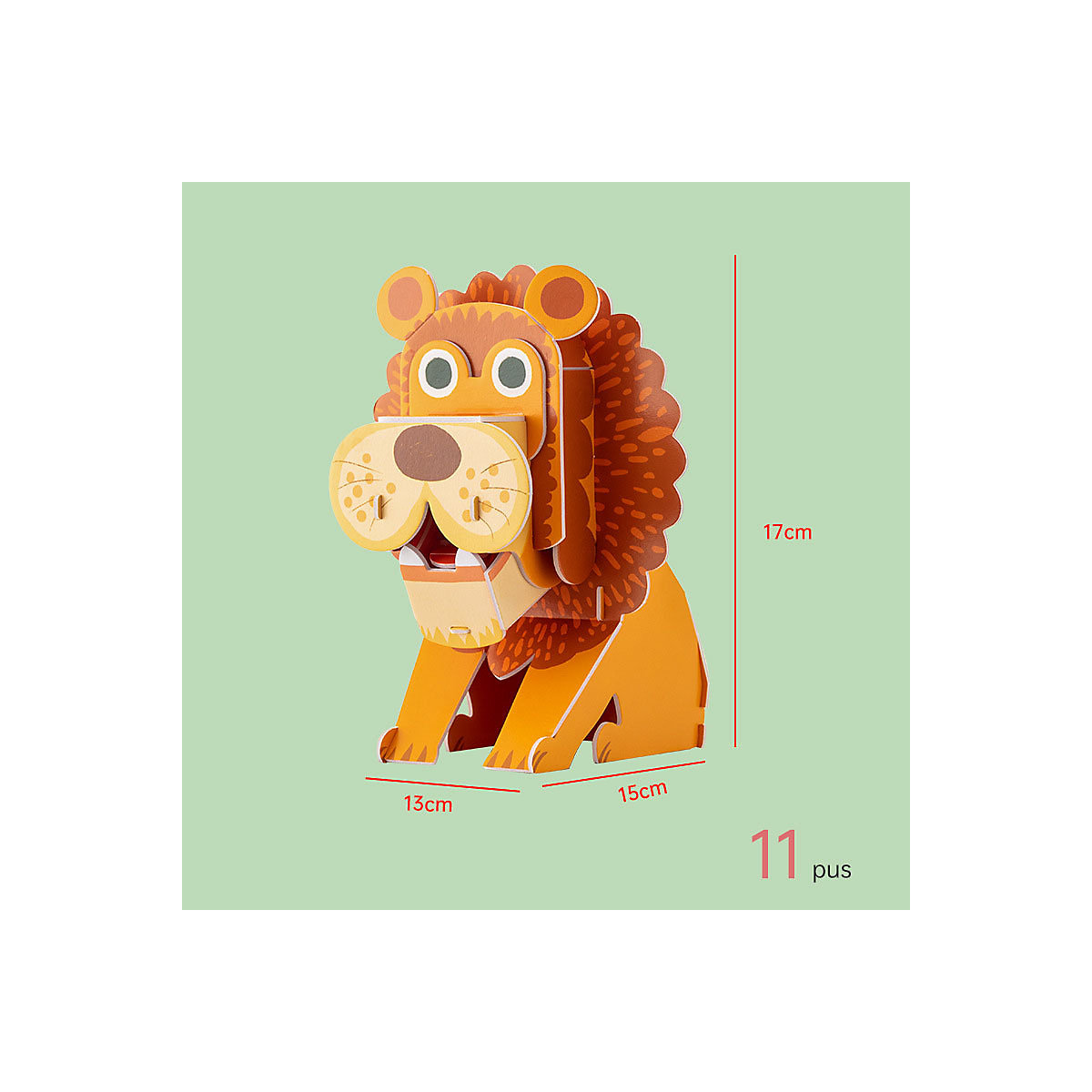 Handgefertigt Tiere Puzzle Modell Spielzeug 3D Puzzle Tiere Kinder Handgefertigt