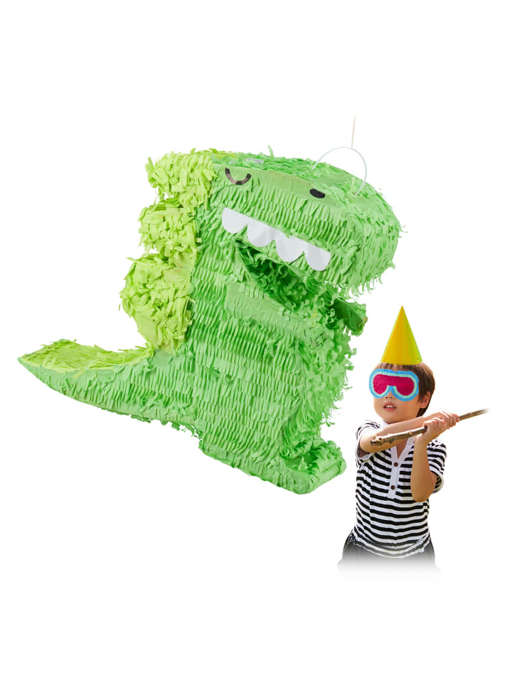 relaxdays Pinata Dino in Grün günstig kaufen onesize