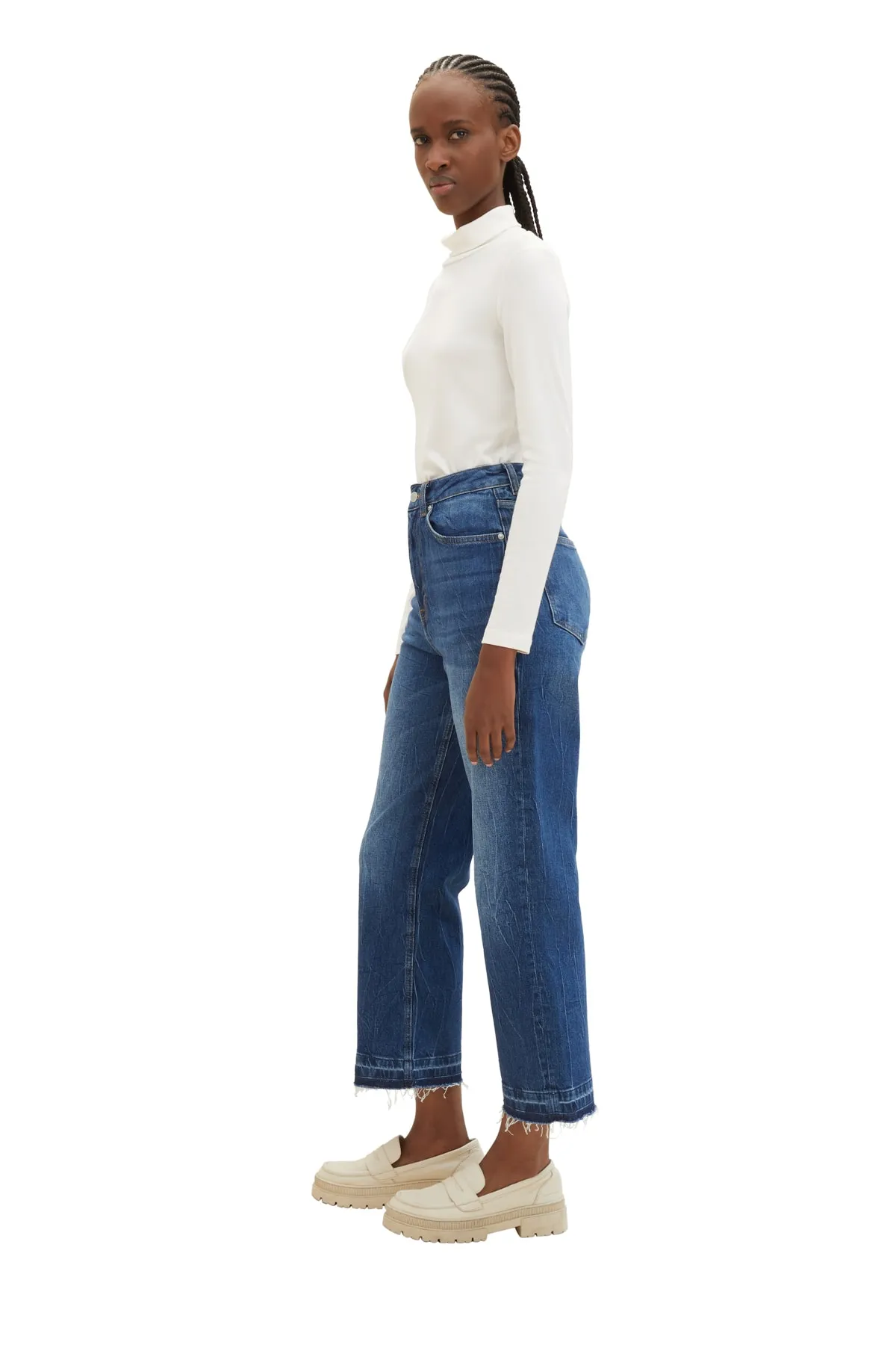 Tom Tailor Denim  Jeans - Dunkelblau - Wide Leg