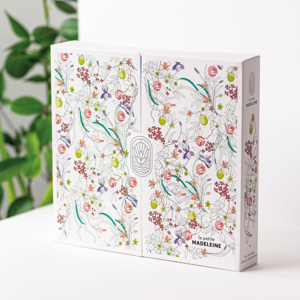 la petite madeleine Nue d'iris Coffret eau de parfum et savon