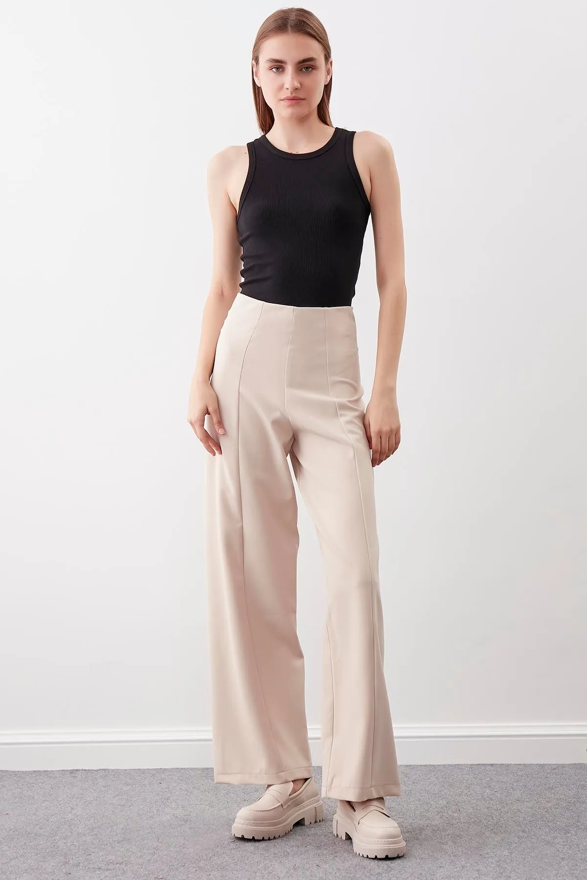 Vitrin  Hose mit hoher Taille und Reißverschlussnähten